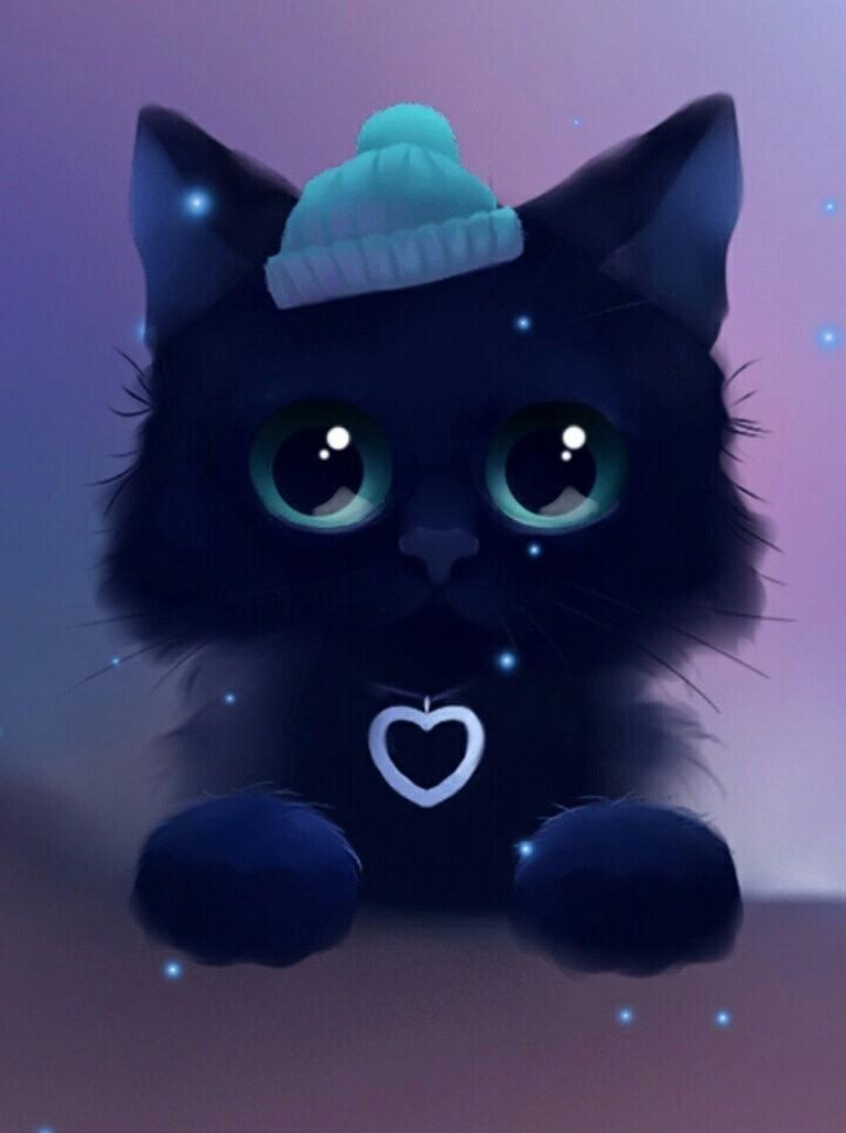 770x1030 Kawaii Cat Wallpaper for Android, Phone