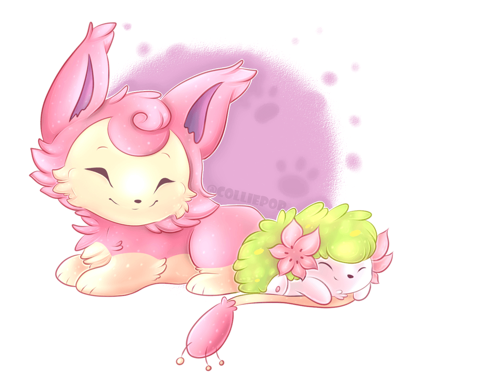 1030x770 Skitty and Shaymin, Desktop