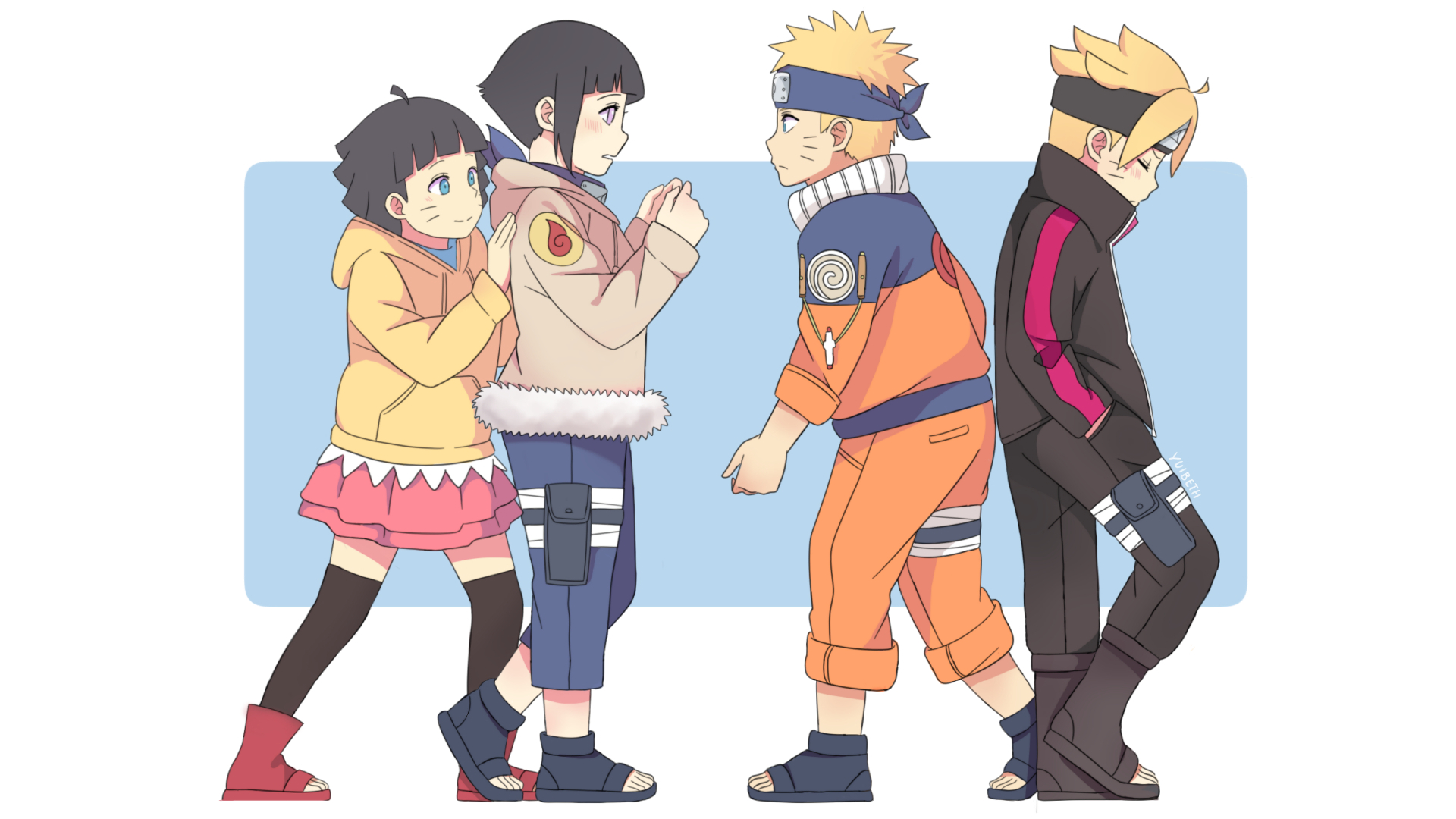 1920x1080 Himawari, Hinata, Naruto and Boruto HD Wallpaper, Desktop