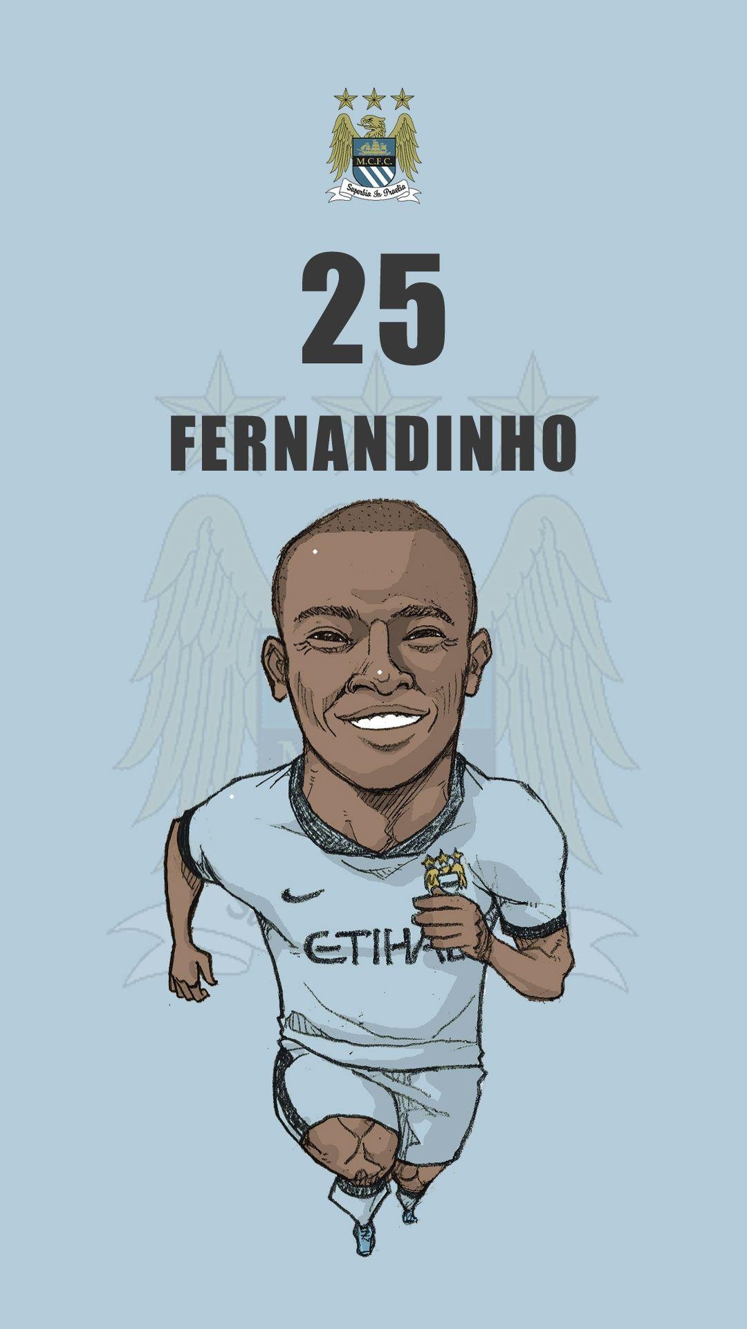 1080x1920 Manchester city fan art for mobile wallpaper Fernandinho. el CITY, Phone