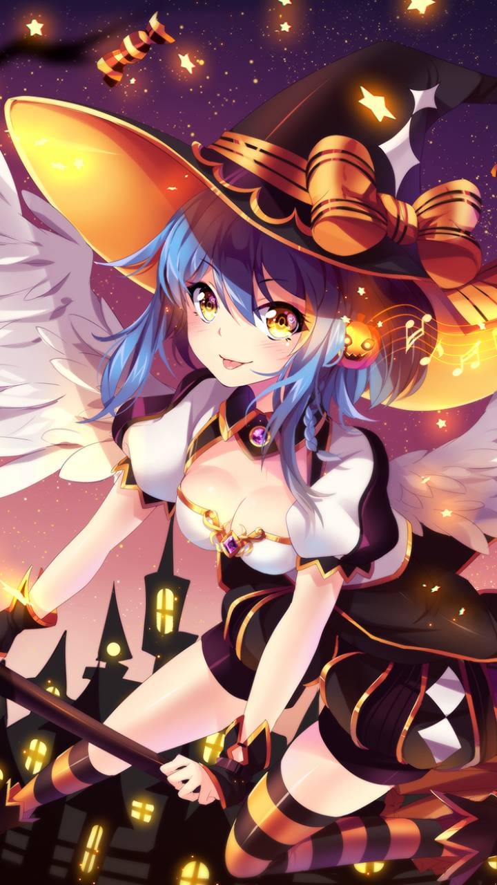 720x1280 Download Anime Halloween HD Wallpaper and Background, Phone