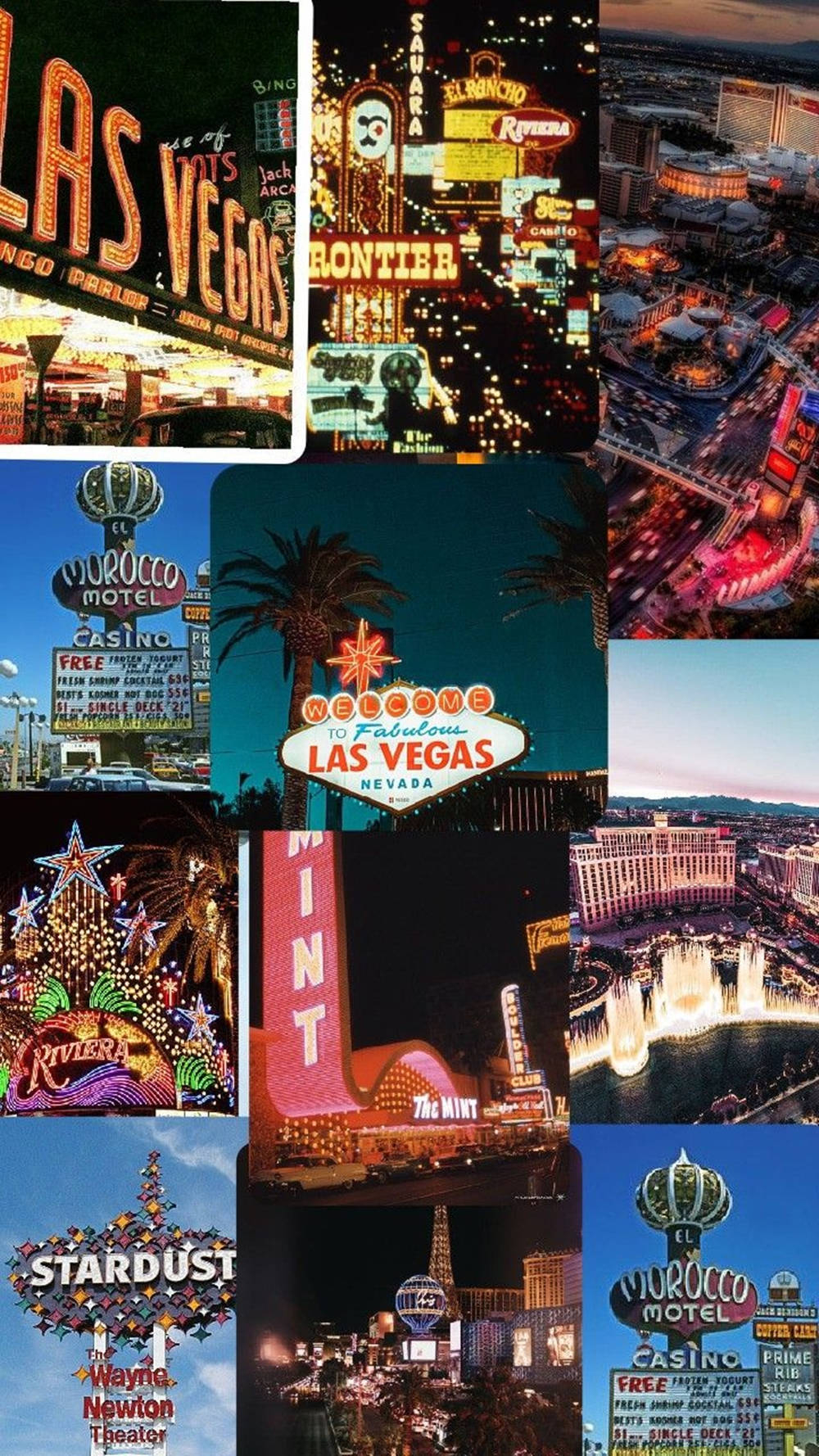 1000x1780 Download Las Vegas IPhone Collage Wallpaper, Phone