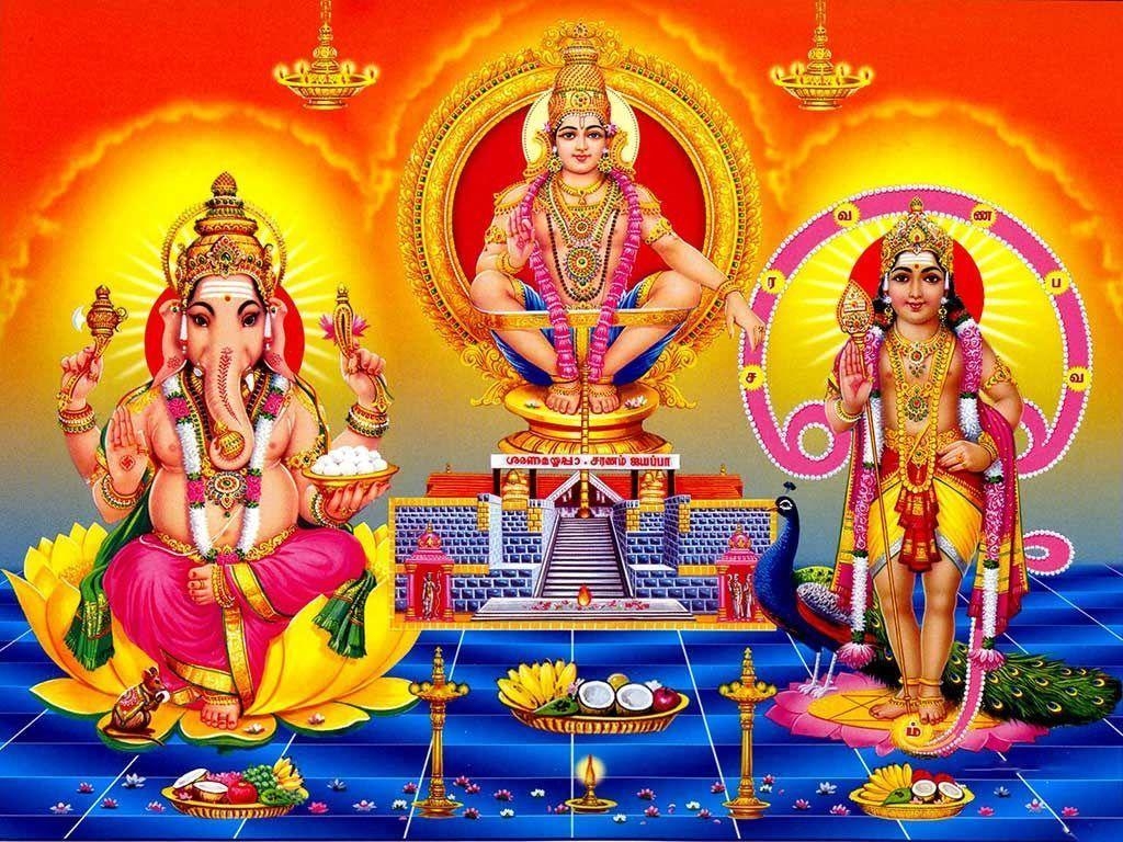 1030x770 tamil god ganapathi and murugan, Desktop