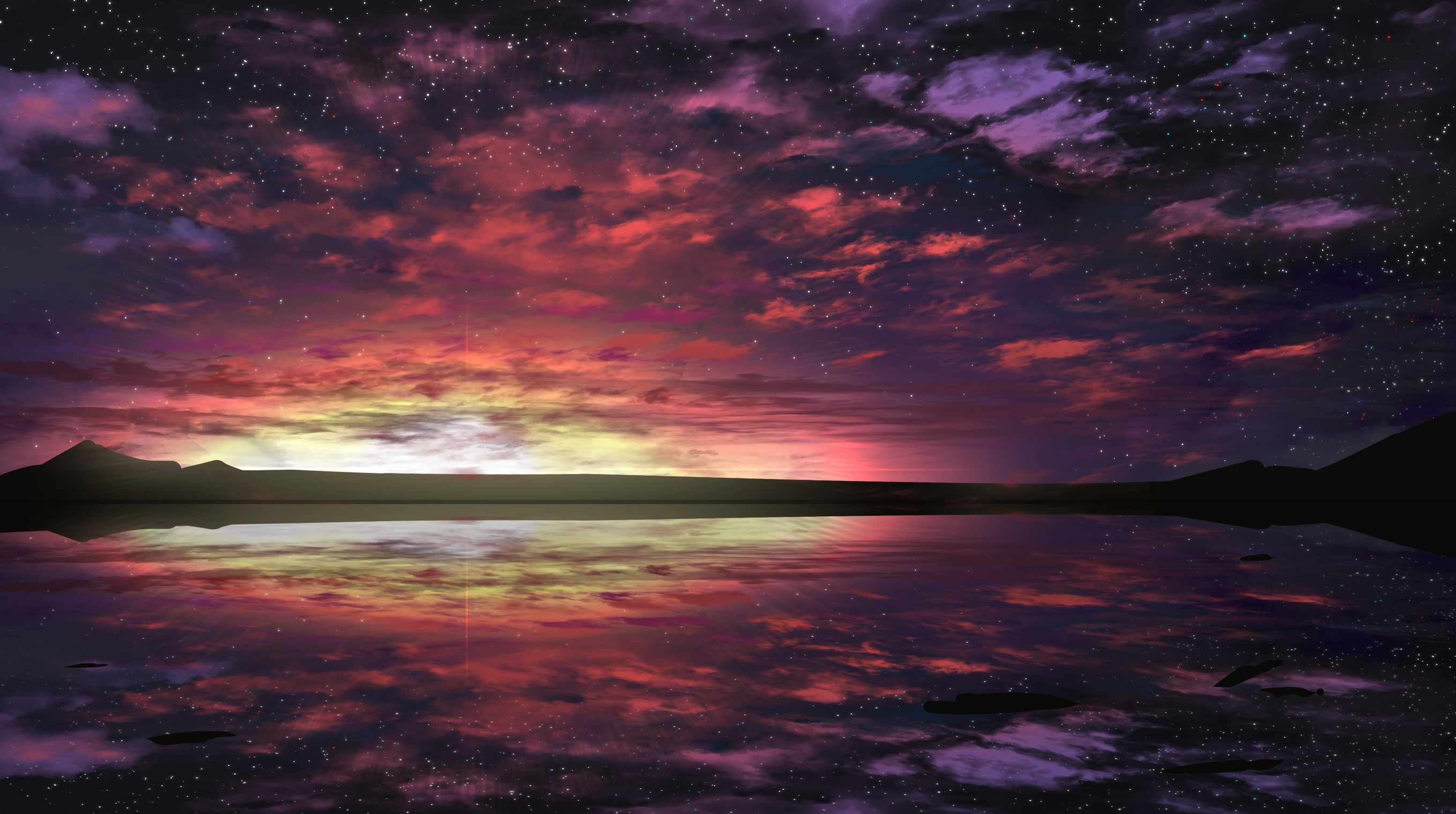 2720x1520 Anime Original Nature iPad Air HD 4k Wallpaper, Image, Desktop