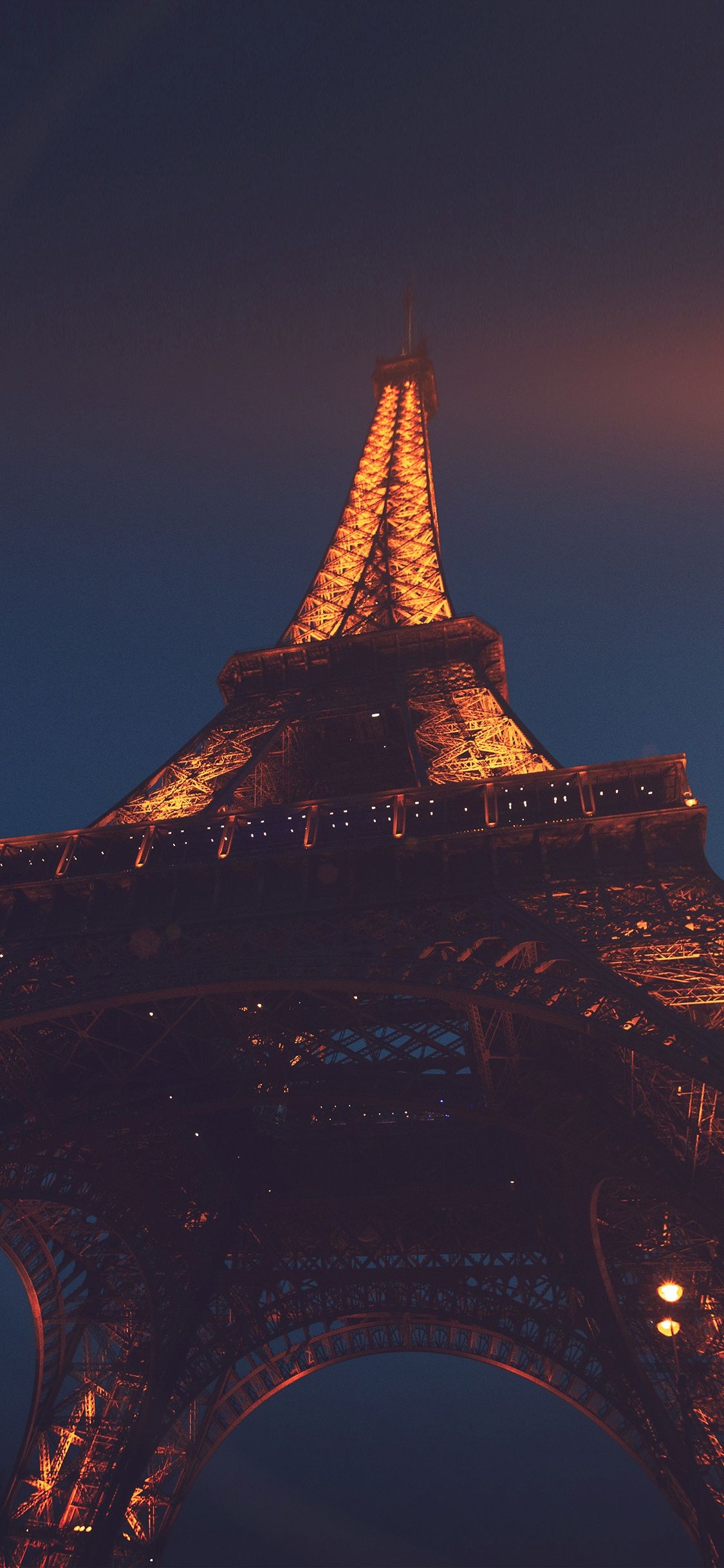 1130x2440 Eiffel Tower Paris France Tour Vacation City Night Flare Wallpaper, Phone