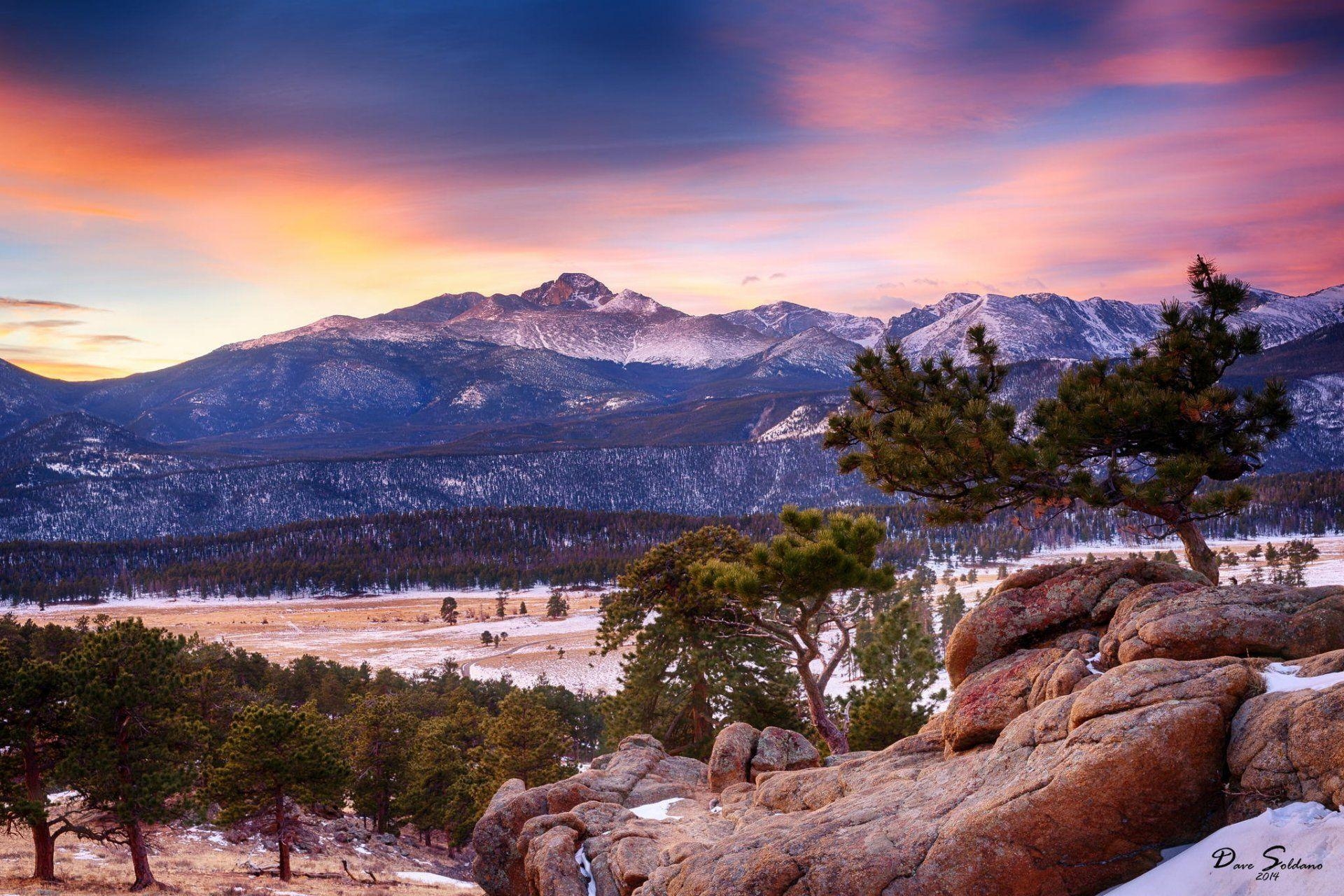 1920x1280 colorado rocky mountain national park mountain forest winter, Desktop