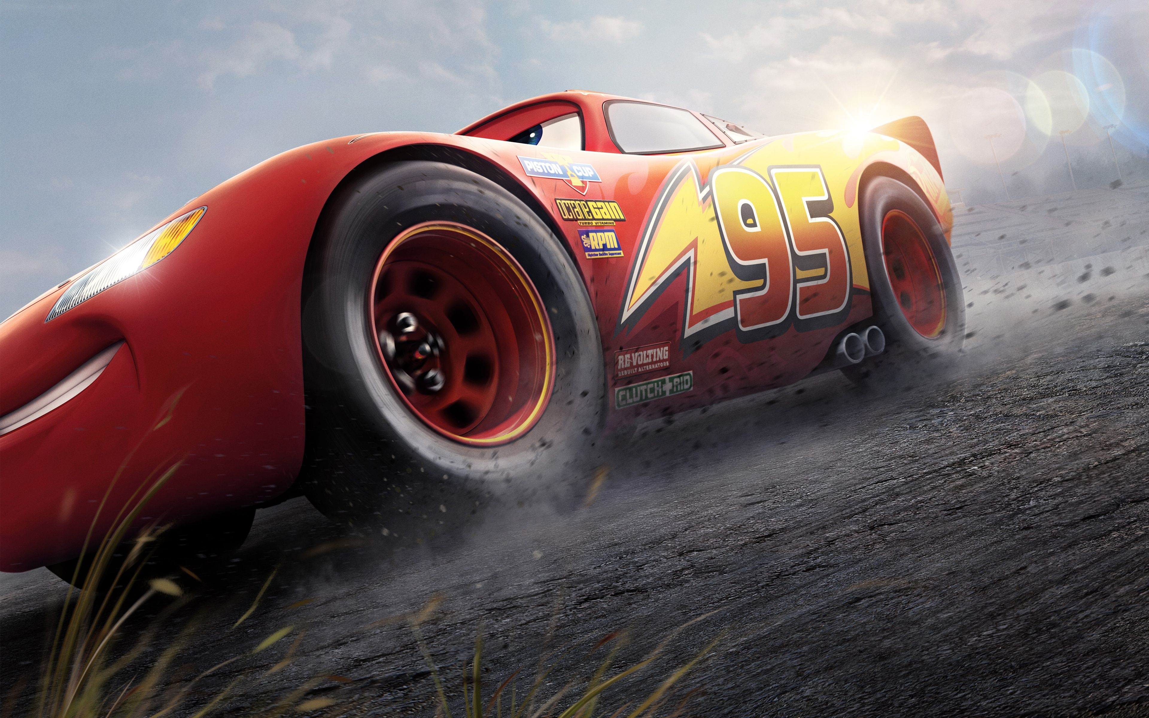 3840x2400 Lightning McQueen Cars 3 4K 8K Wallpaper, Desktop