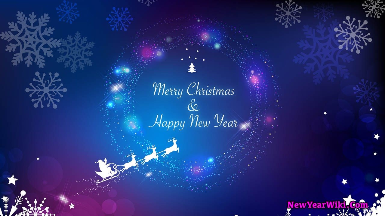 1280x720 Merry Christmas And Happy New Year Image 2023, Desktop