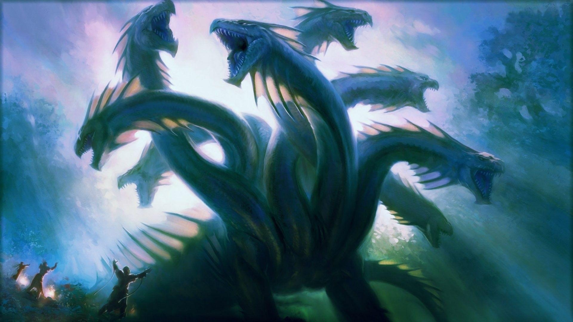 1920x1080 creature fantasy art hydra wallpaper and background, Desktop