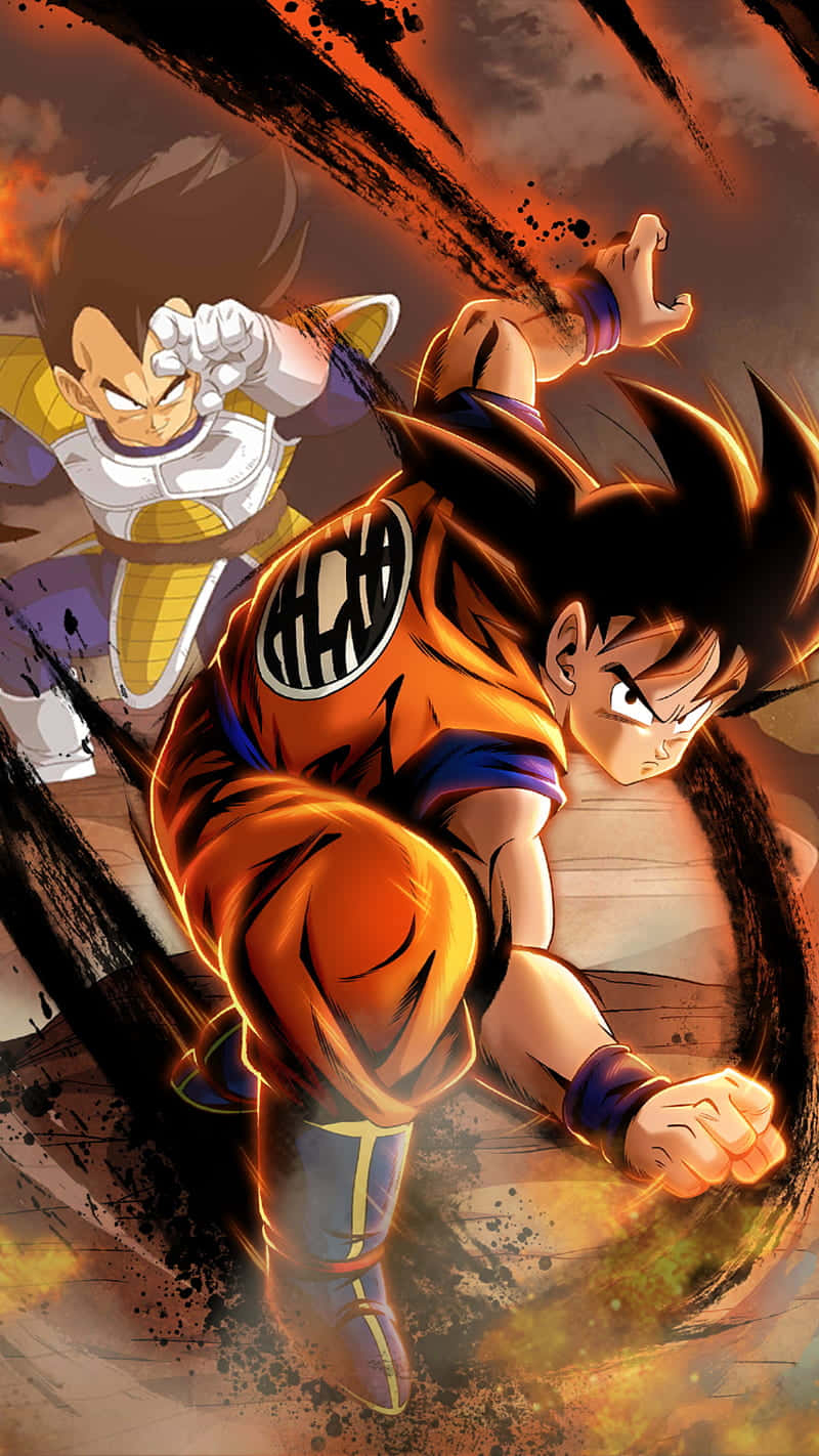 800x1430 Download Show off your love for anime with this amazing Goku and Vegeta iPhone wallpaper Wallpaper, Phone