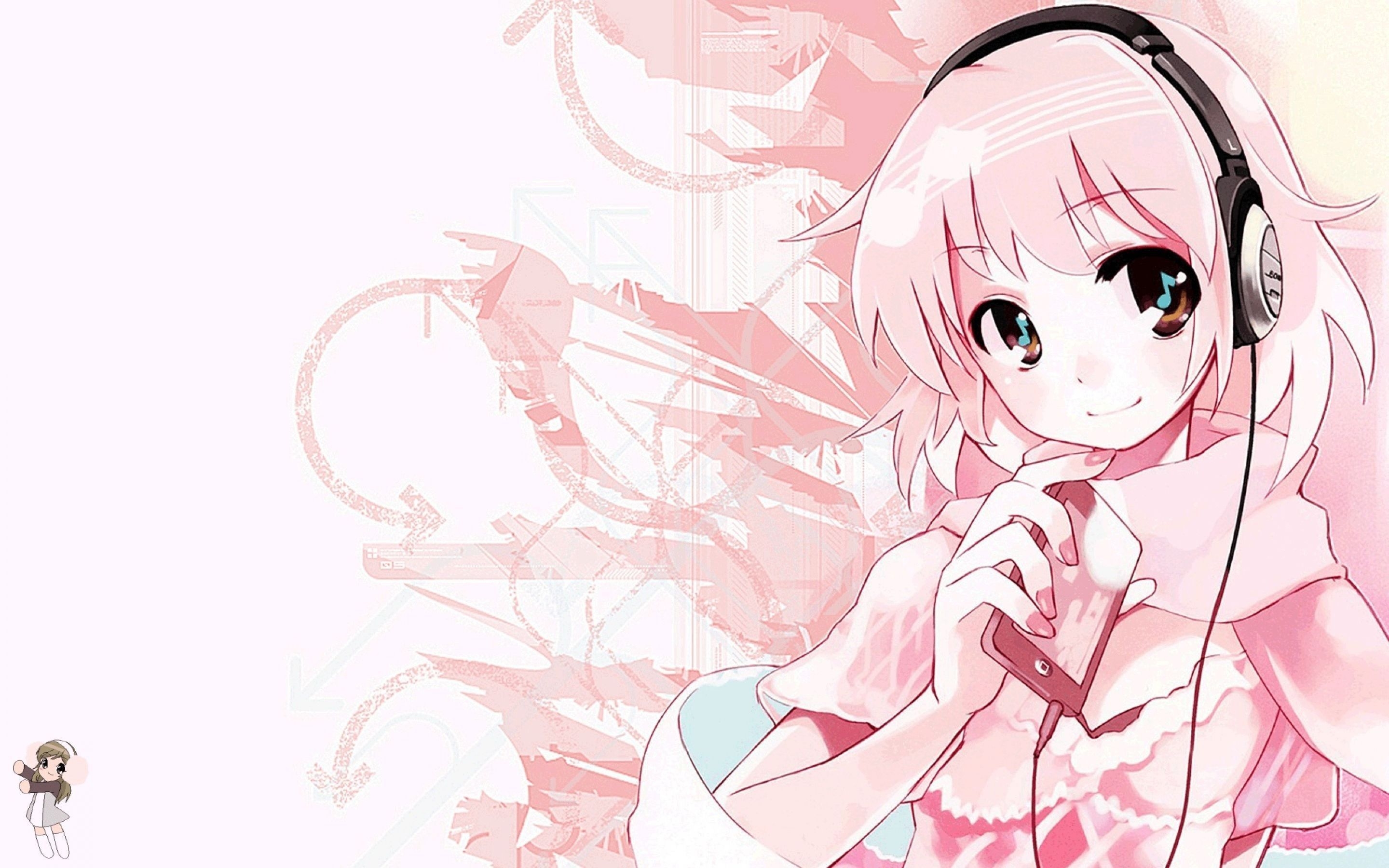 2880x1800 Pink Anime Wallpaper, Desktop