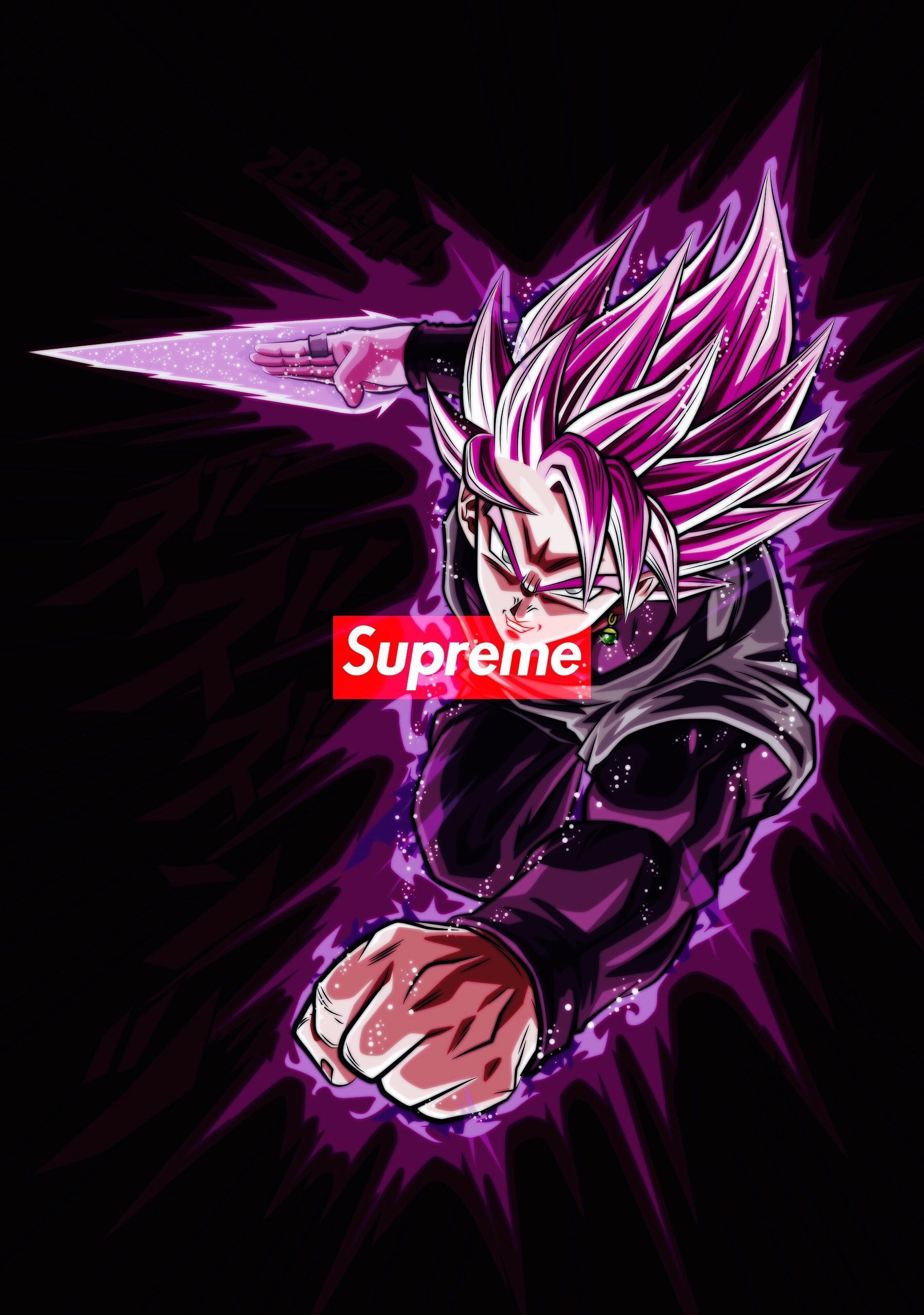 1800x2560 Supreme Black Goku, Phone