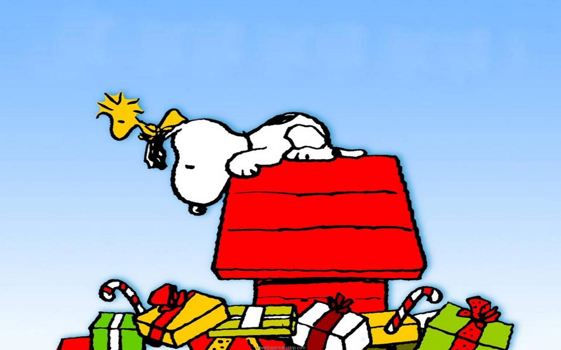 1920x1200 Snoopy Christmas Gifts Wallpaper, Desktop