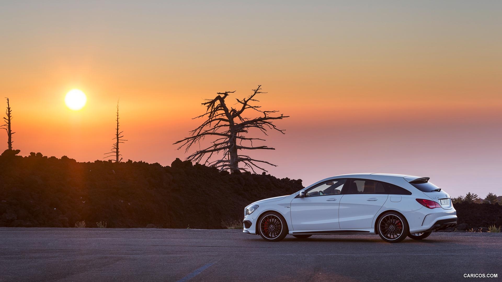 1920x1080 Mercedes Benz CLA 45 AMG Shooting Brake (Calcite White), Desktop