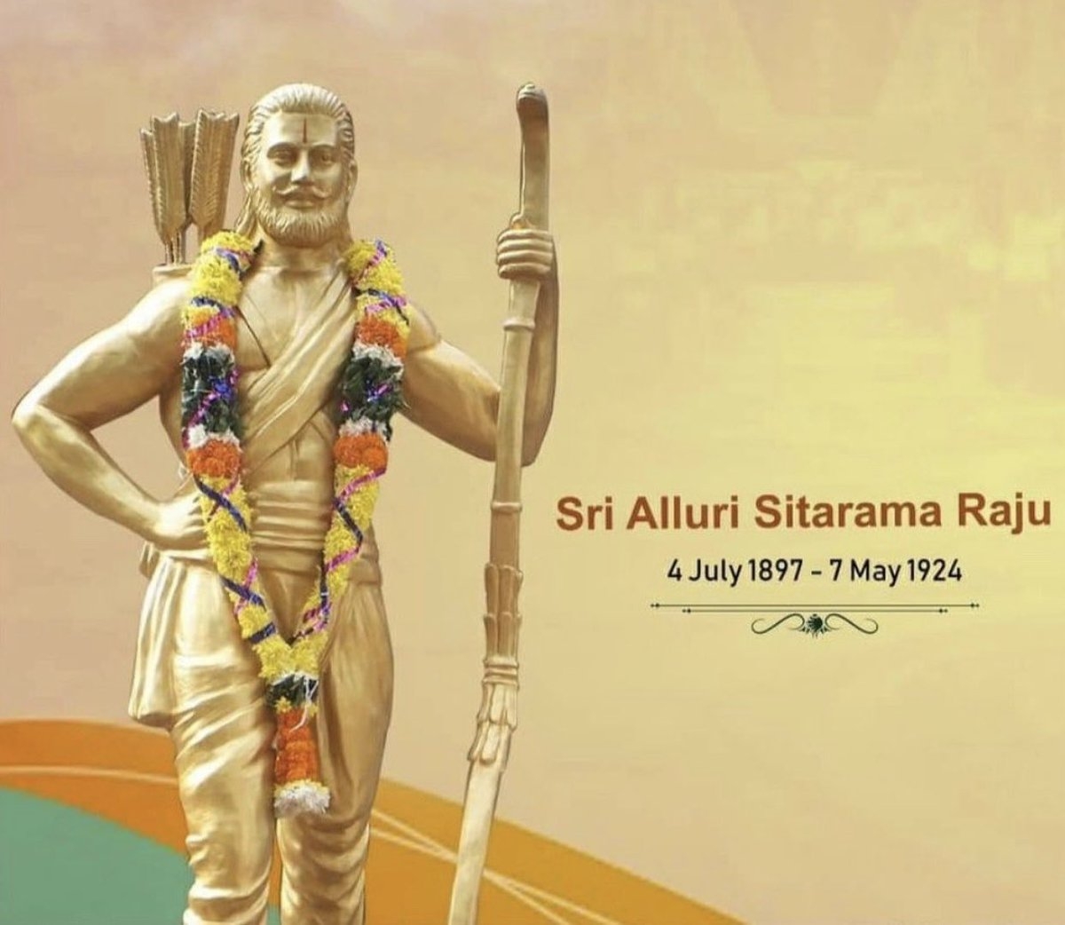 1200x1050 official Sujata photography the Great Inspiring, Brave & revolutionary freedom fighter Sri #AlluriSitaRamaraju on his 124rd #jayanti My tributes to freedom fighter and tribal leader Sri Alluri Sitarama Raju, Desktop