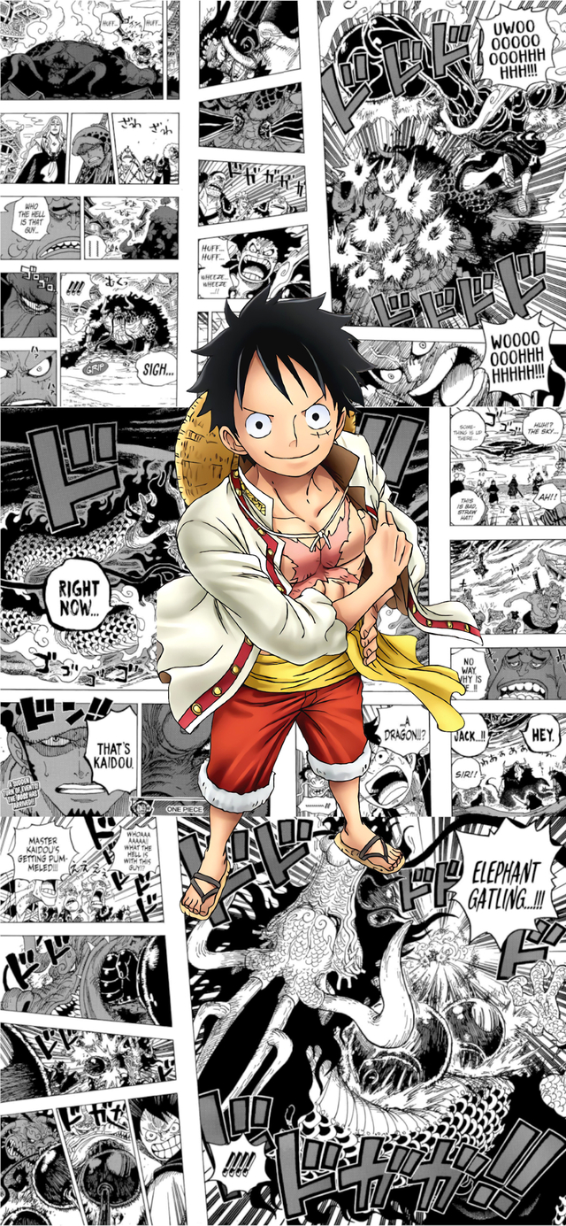 640x1390 One Piece Manga Pop Wallpaper, Phone