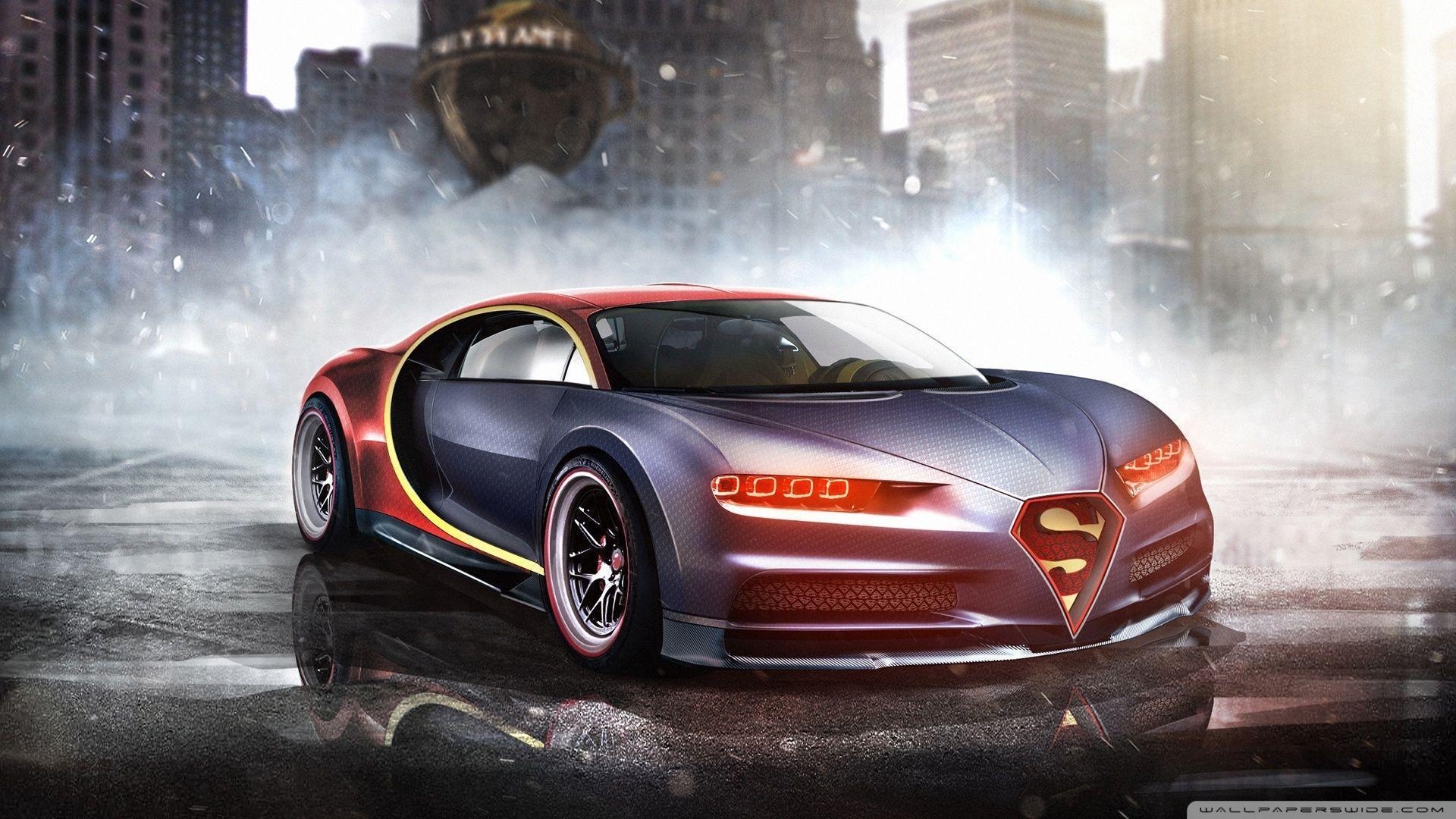 1920x1080 Superman Bugatti Chiron HD desktop wallpaper, Widescreen, High, Desktop