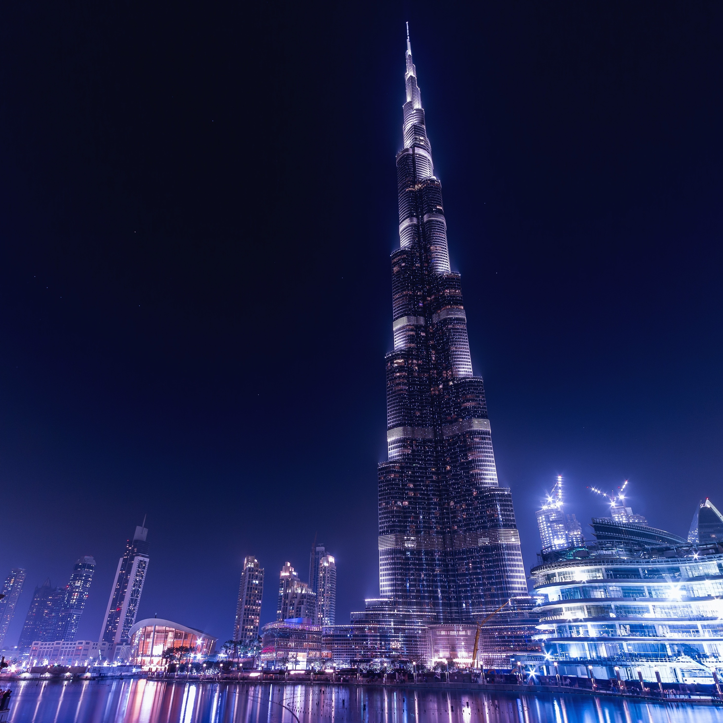 2940x2940 Burj Khalifa Dubai Night iPad Pro Retina Display HD 4k, Phone