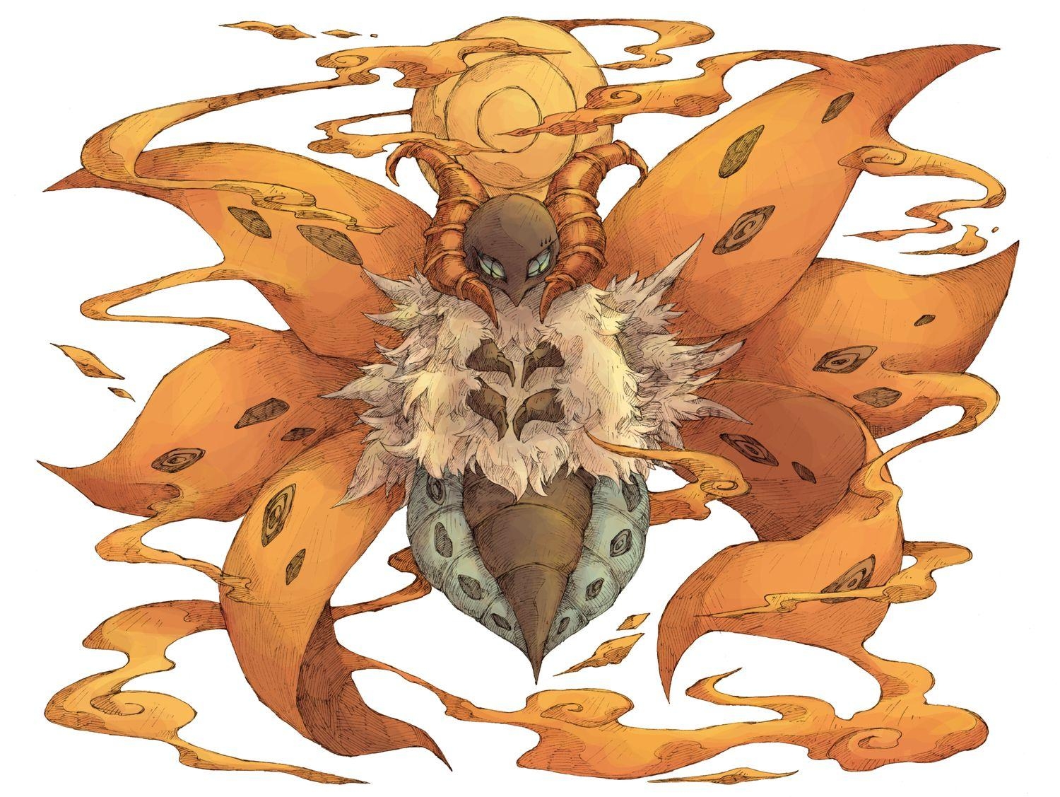 1500x1130 kuuneru pokemon volcarona wings. konachan.com.com Anime, Desktop