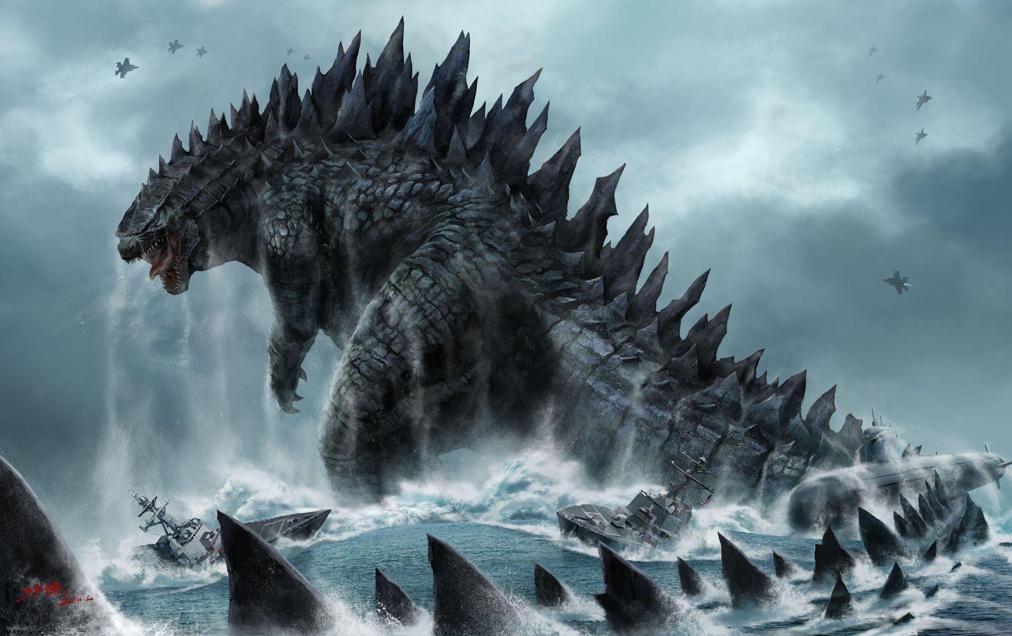 1970x1240 Godzilla 3D Wallpaper Free Godzilla 3D Background, Desktop