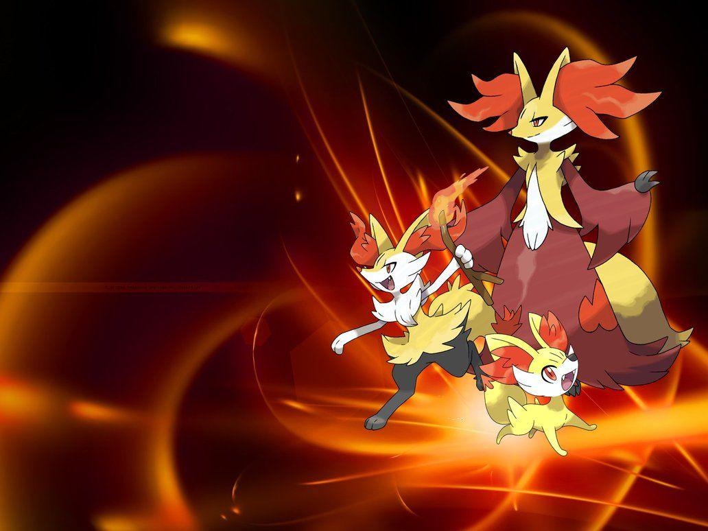 1040x780 Fennekin Evolution Wallpaper By XxNinja PikachaoxX, Desktop