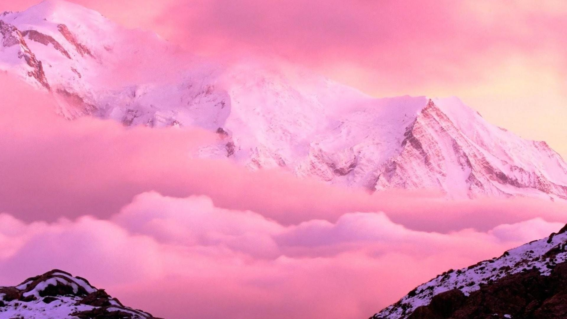 1920x1080 Pink Landscape Wallpaper Genesis Evangelion Aesthetic, Desktop