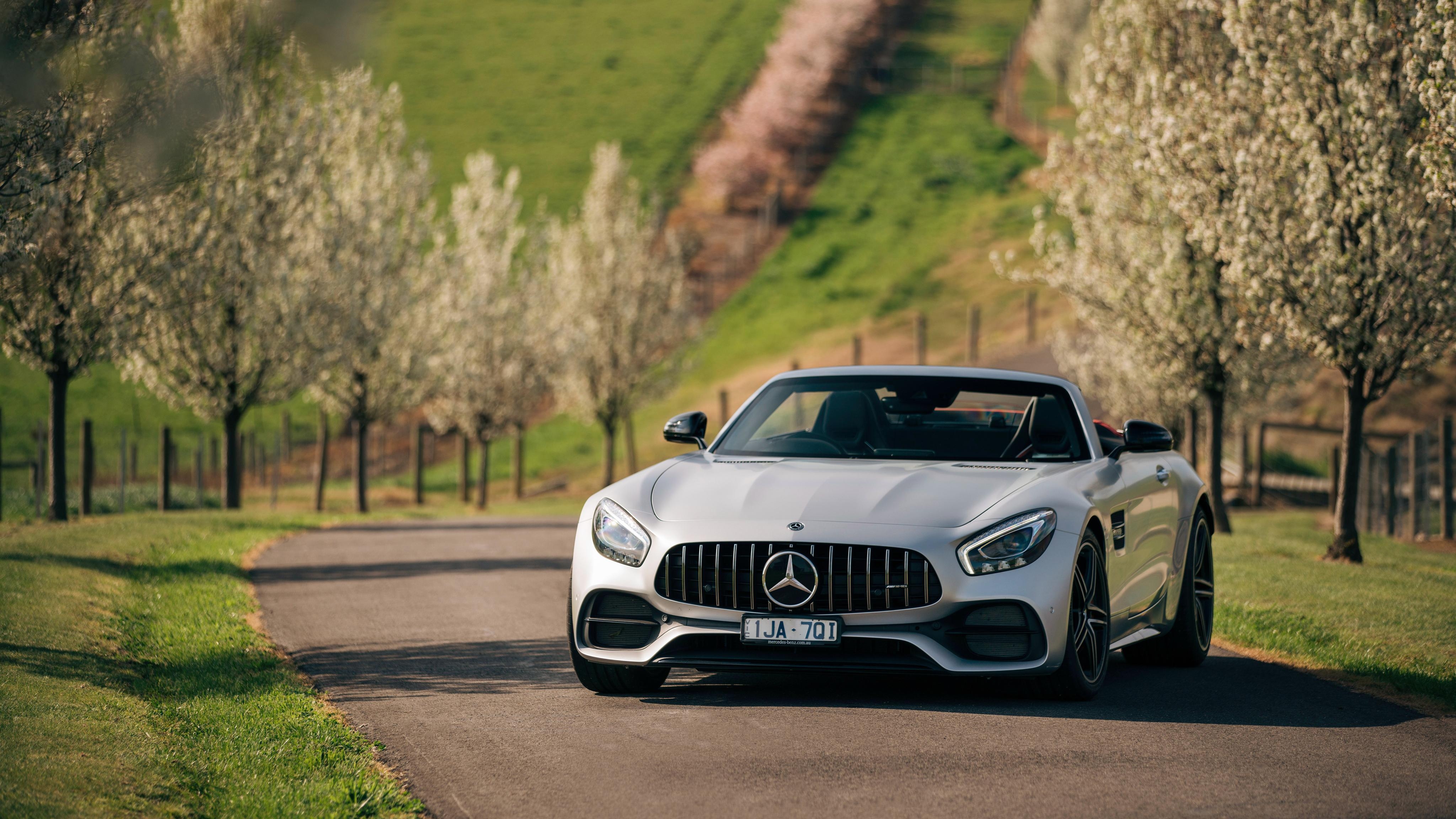 4100x2310 Mercedes AMG GT C Roadster 2018 4K Wallpaper. HD Car, Desktop