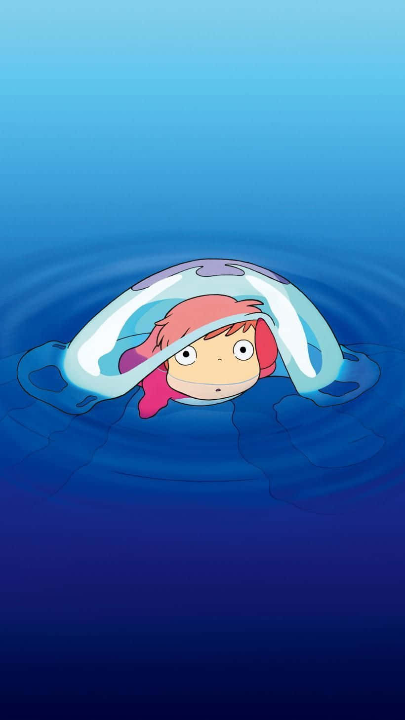 820x1460 Download Cute Ponyo Studio Ghibli Phone Wallpaper, Phone