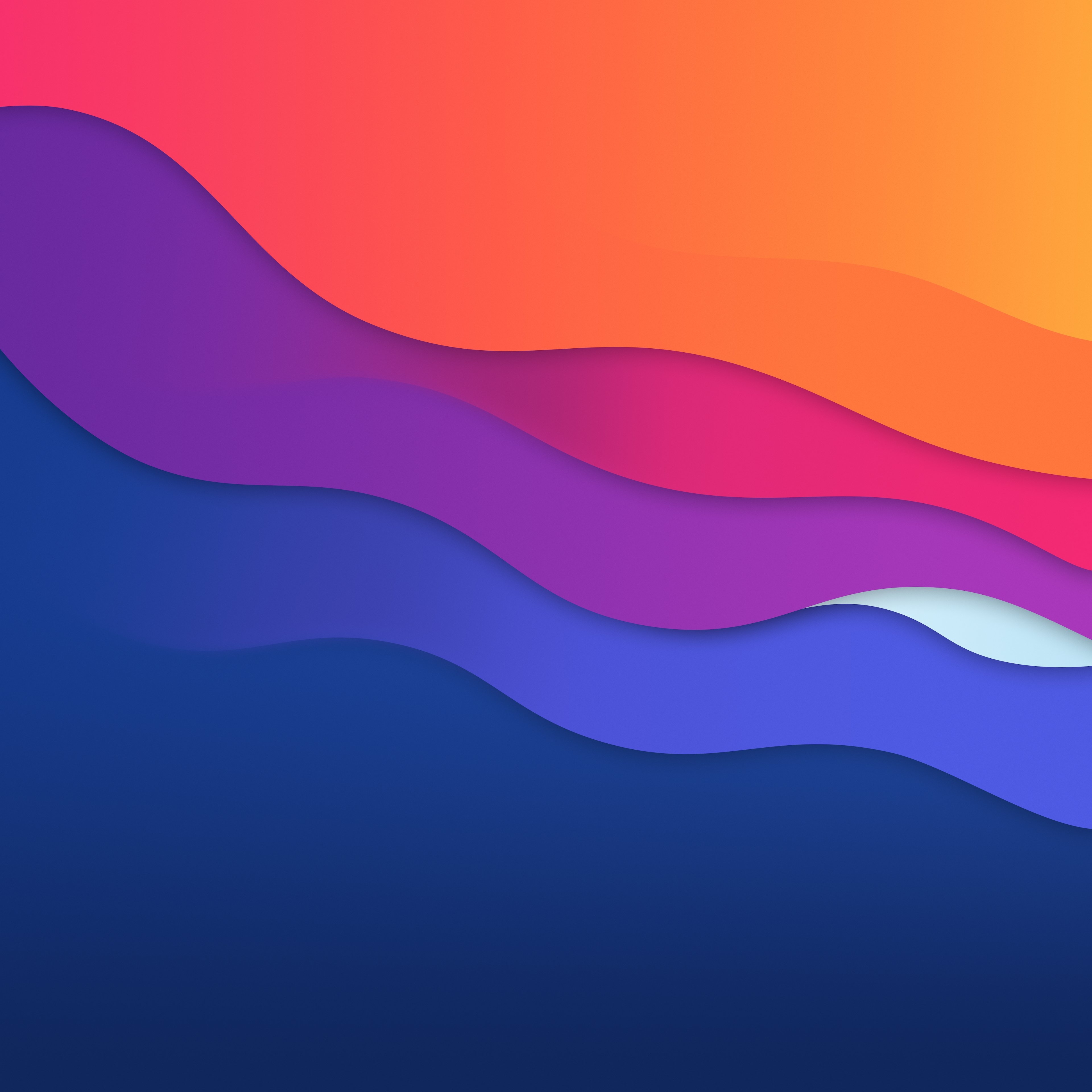 3840x3840 Waves: A MacOS Big Sur Inspired Wallpaper Pack, Phone