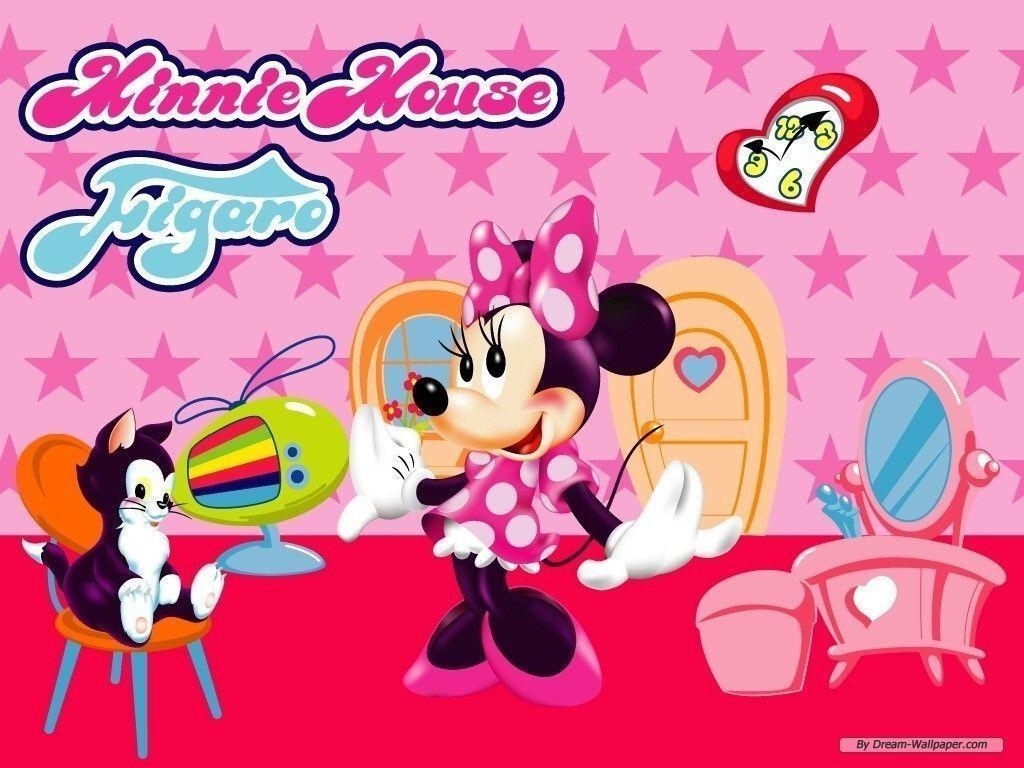 1030x770 Minnie Mouse and Figaro Wallpaper HD, Desktop