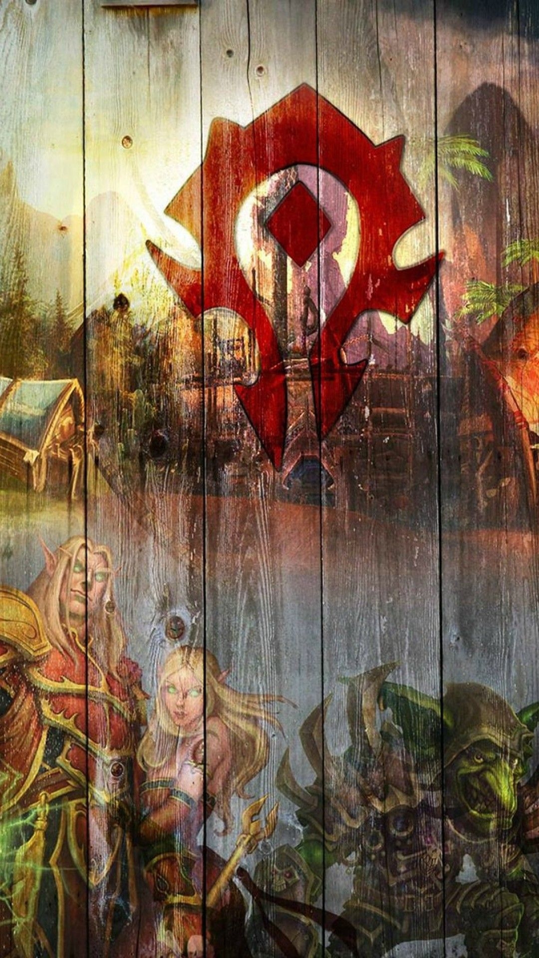 1080x1920 4K wallpaper: World Of Warcraft Horde Wallpaper 1920x1080, Phone