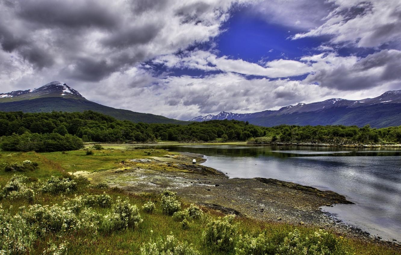 1340x850 Wallpaper the sky, clouds, mountains, Argentina, Argentina, Ushuaia, Desktop