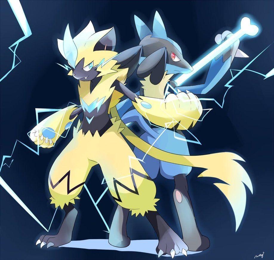 920x870 Zeraora and Lucario!, Desktop