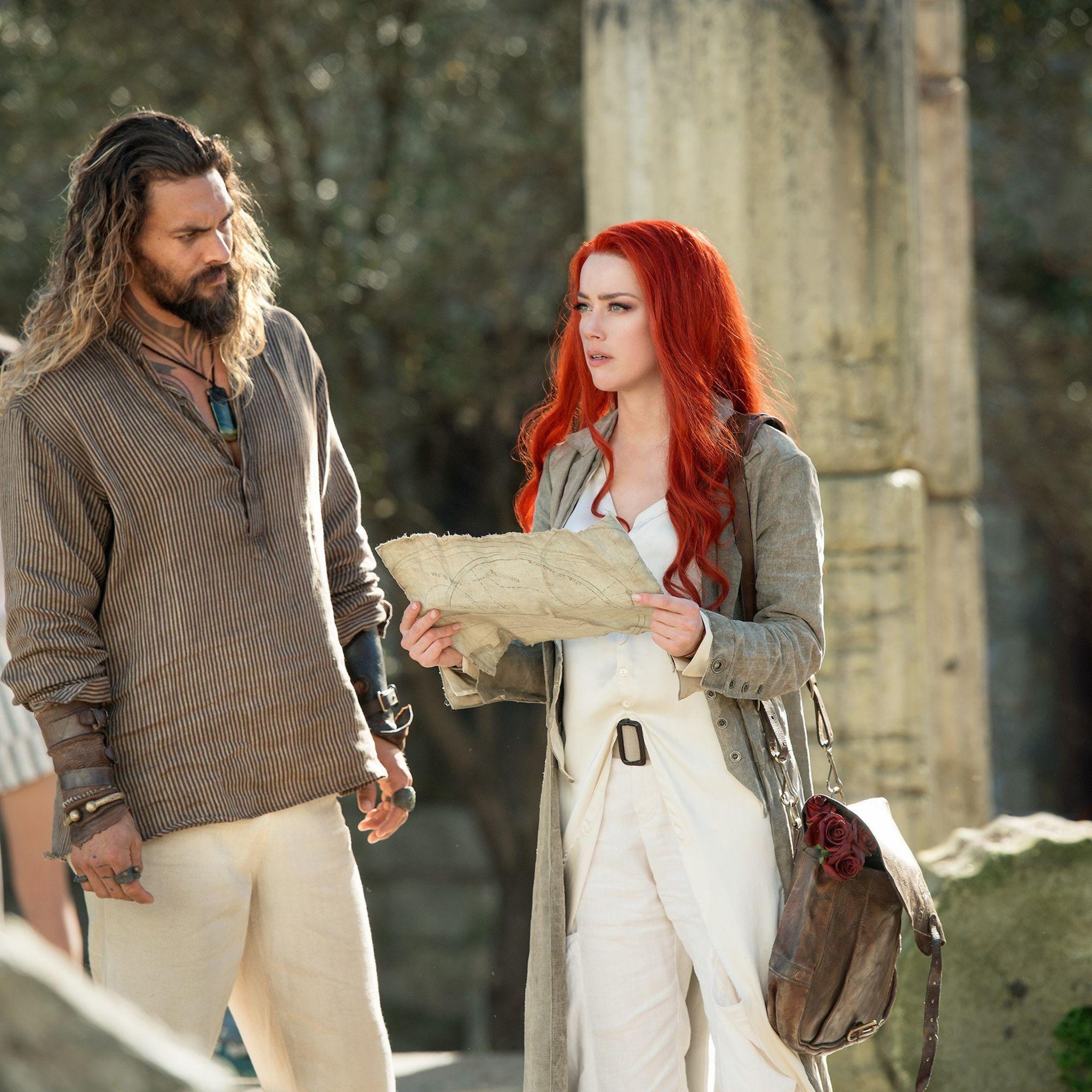 2050x2050 Arthur Curry And Mera In Aquaman 2018 iPad Air HD 4k, Phone