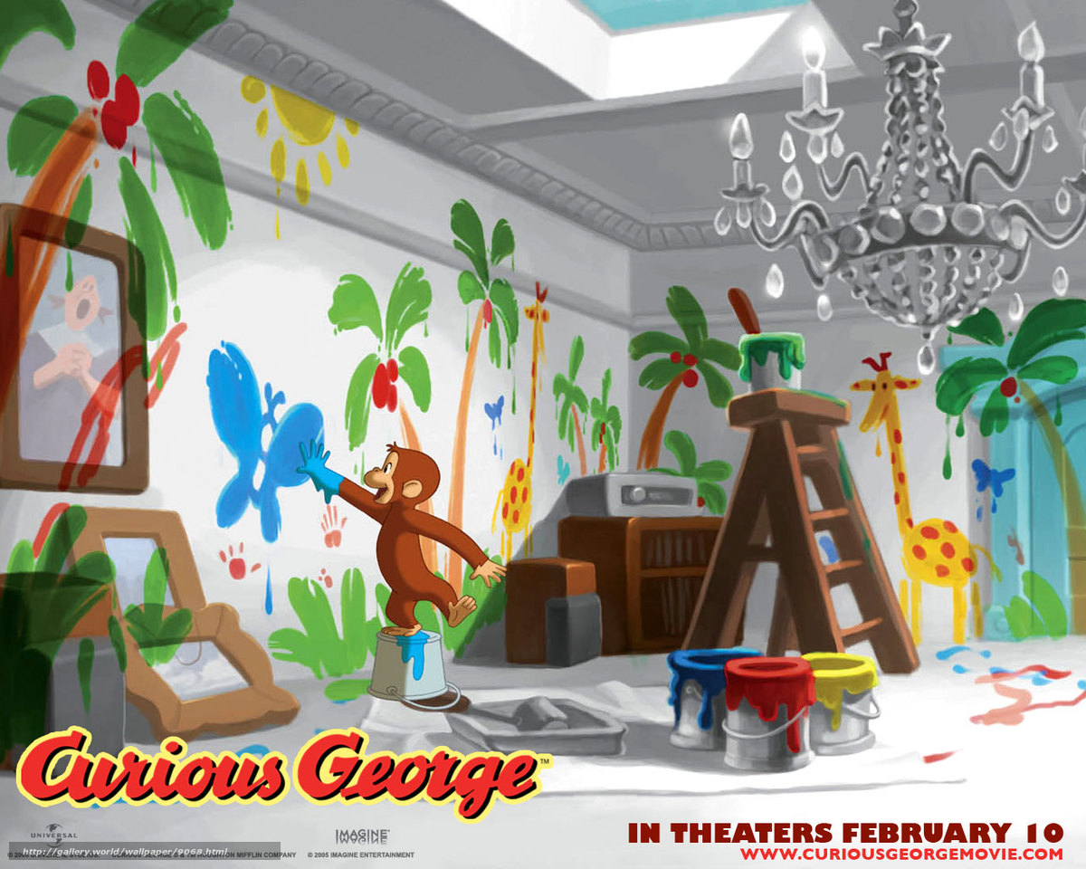 1200x960 Download wallpaper Curious George, Desktop