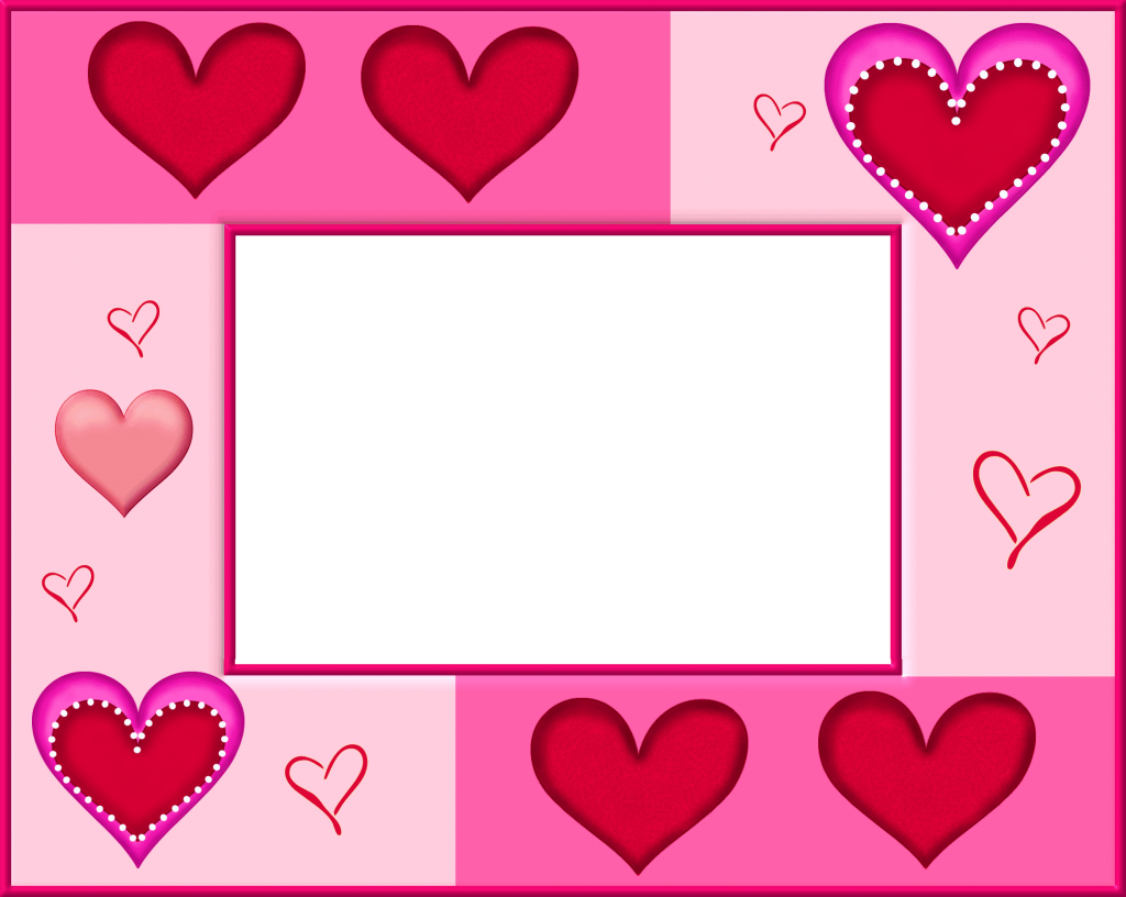 1030x820 Valentines Day Heart Frame Png Image Kitty Background Png. Full Size PNG Download, Desktop