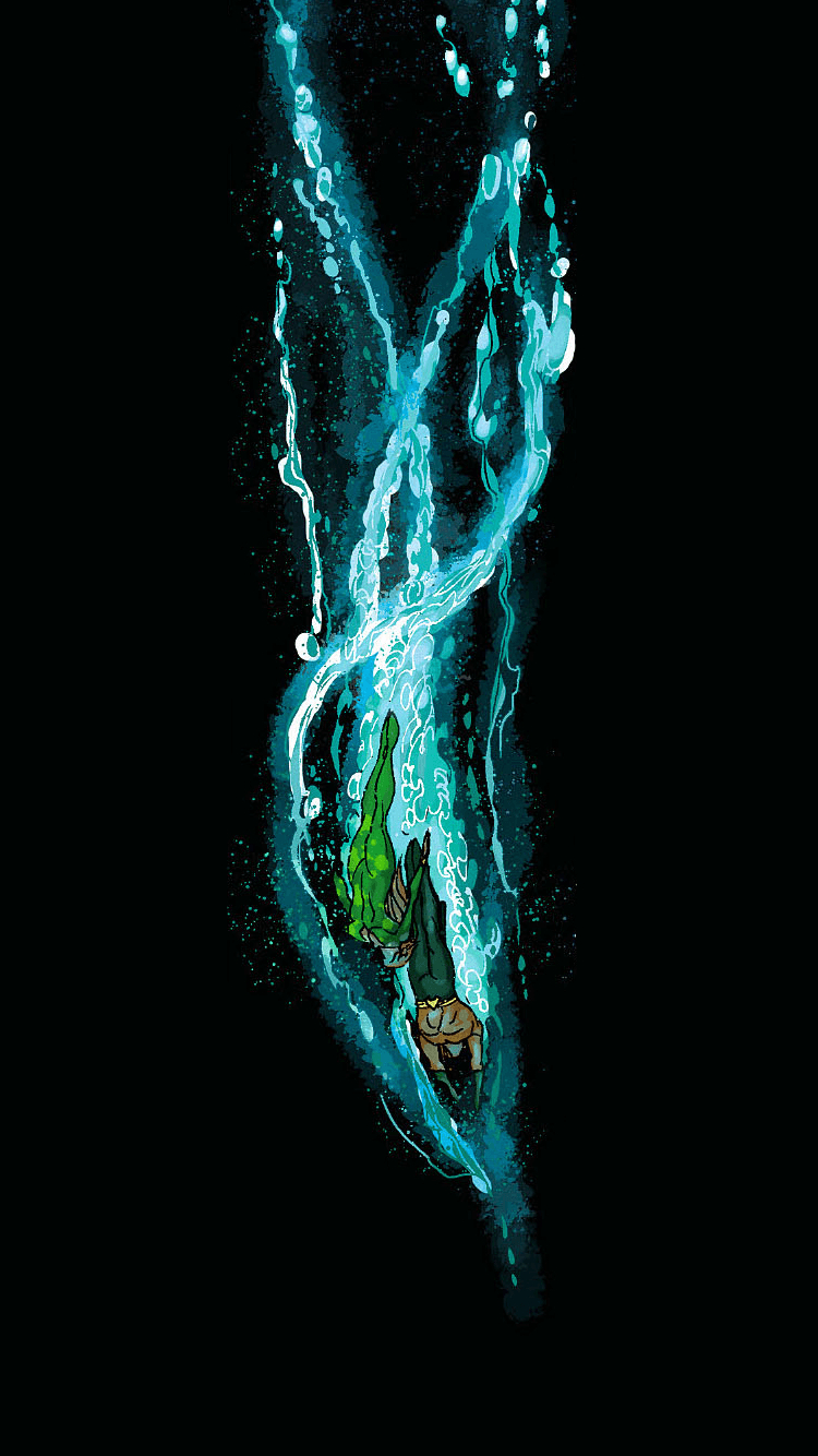 750x1340 I made a simple Aquaman and Mera phone wallpaper from one, Phone