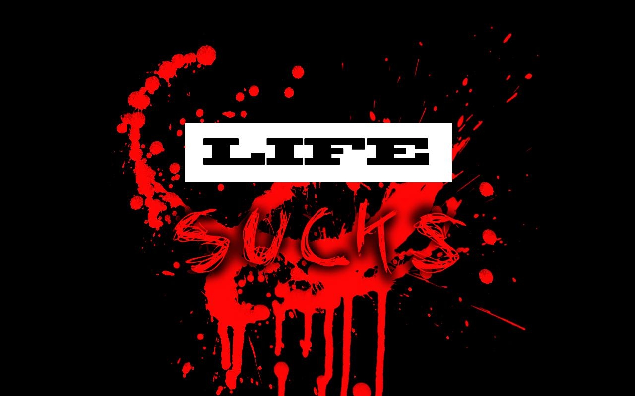 1280x800 Life Sucks Wallpaper, Desktop