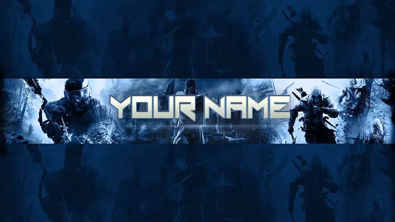 1280x720 Photoshop Gaming Banner Channel Art (.psd Download), Desktop