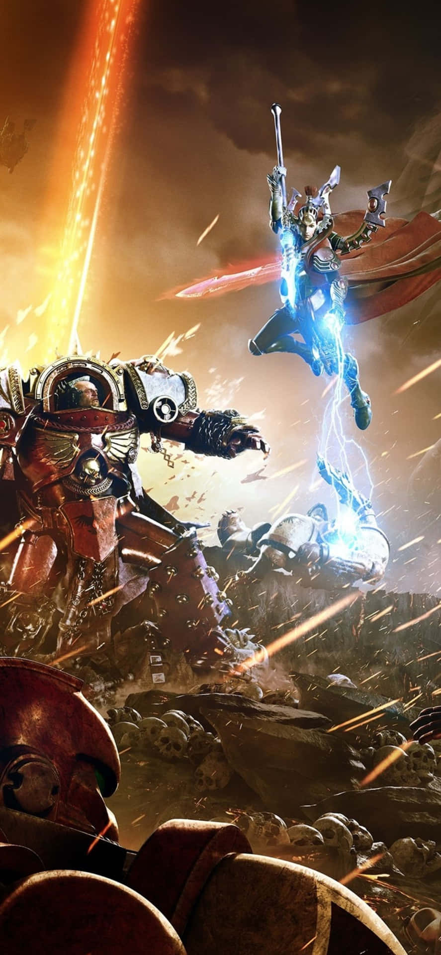 890x1920 iPhone XS and Dawn Of War III, Phone