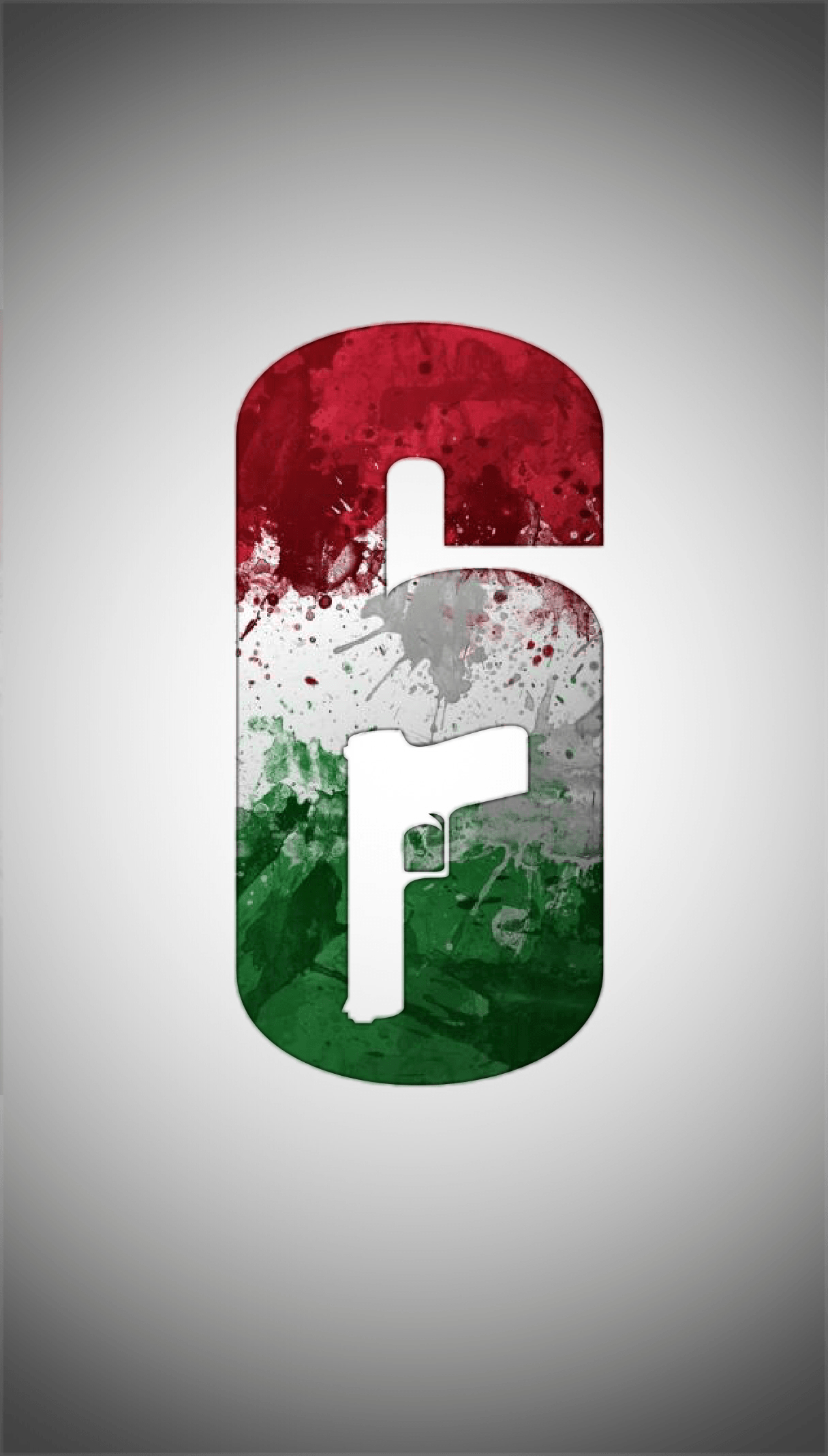 1220x2140 Rainbow Six: Siege Hungarian Flag Logo Wallpaper, Phone