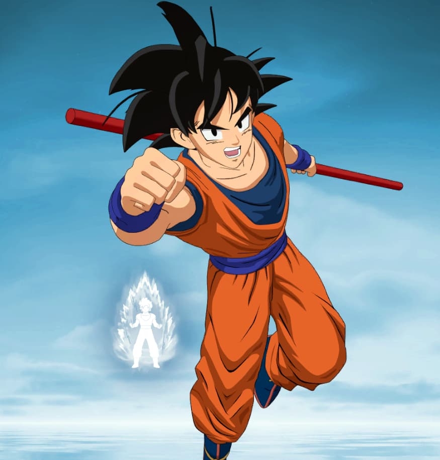 880x920 Son Goku Fortnite wallpaper, Phone