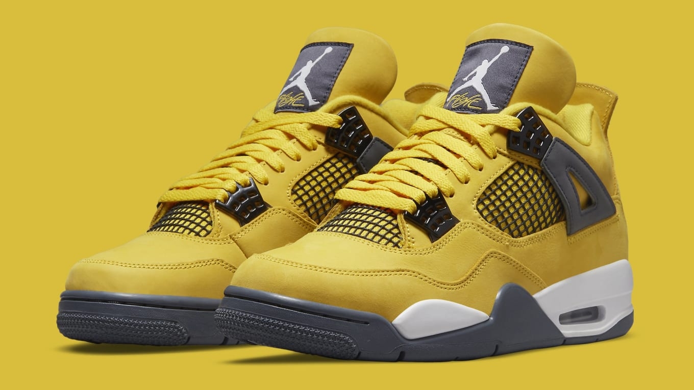 1360x770 Air Jordan 4 Retro 'Lightning' 2021 Release Date CT8527 700, Desktop