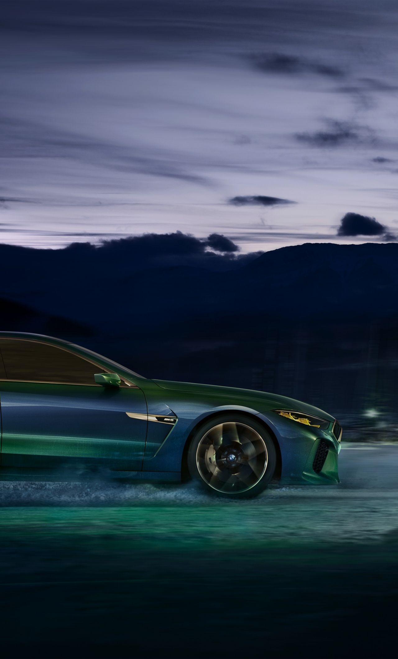 1280x2120 Download Green, BMW M8 Gran Coupe.wallpapercan.com, Phone