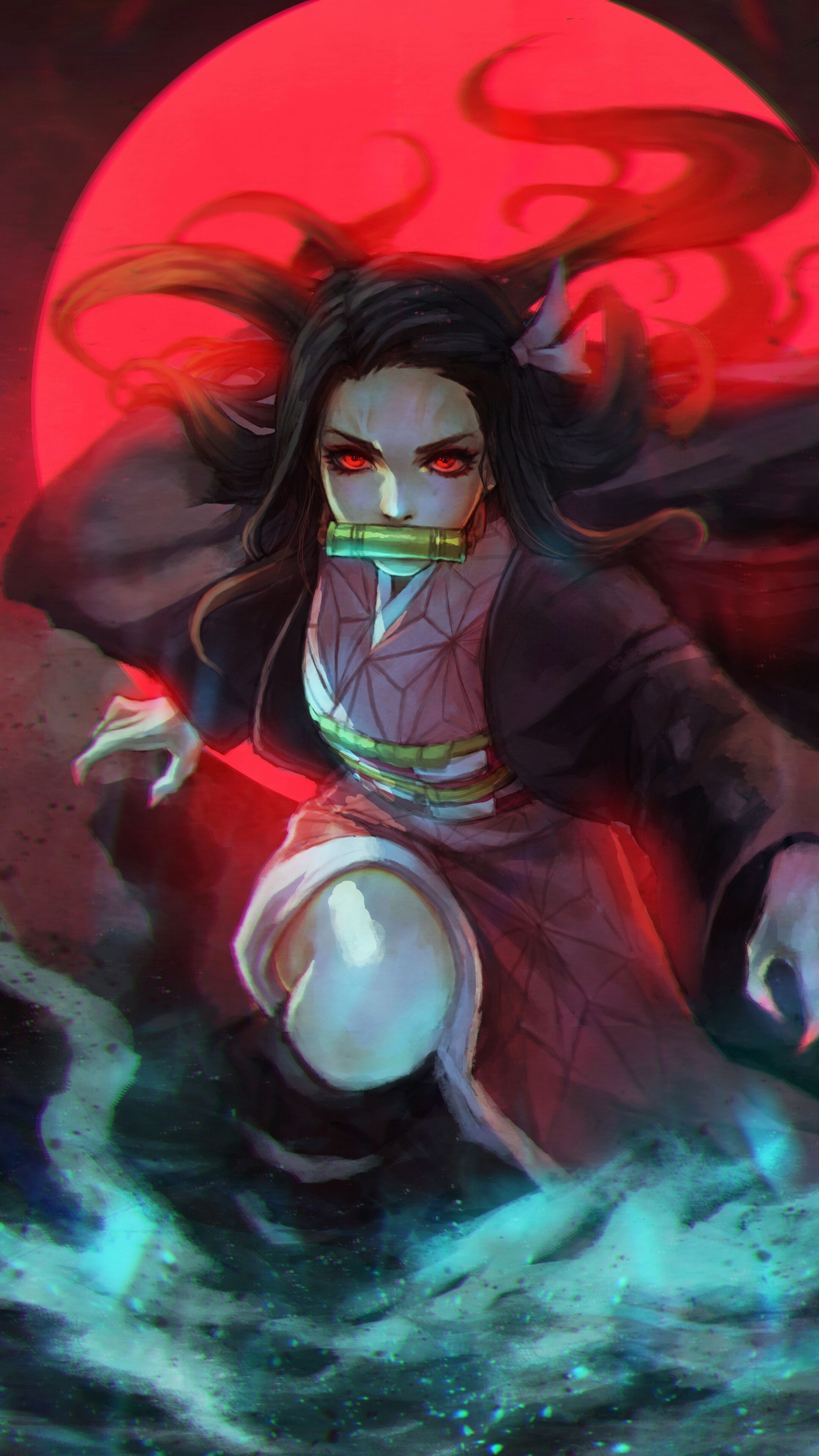 2160x3840 Nezuko, Demon Form, Kimetsu no Yaiba phone HD Wallpaper, Image, Background, Photo and Picture HD Wallpaper, Phone