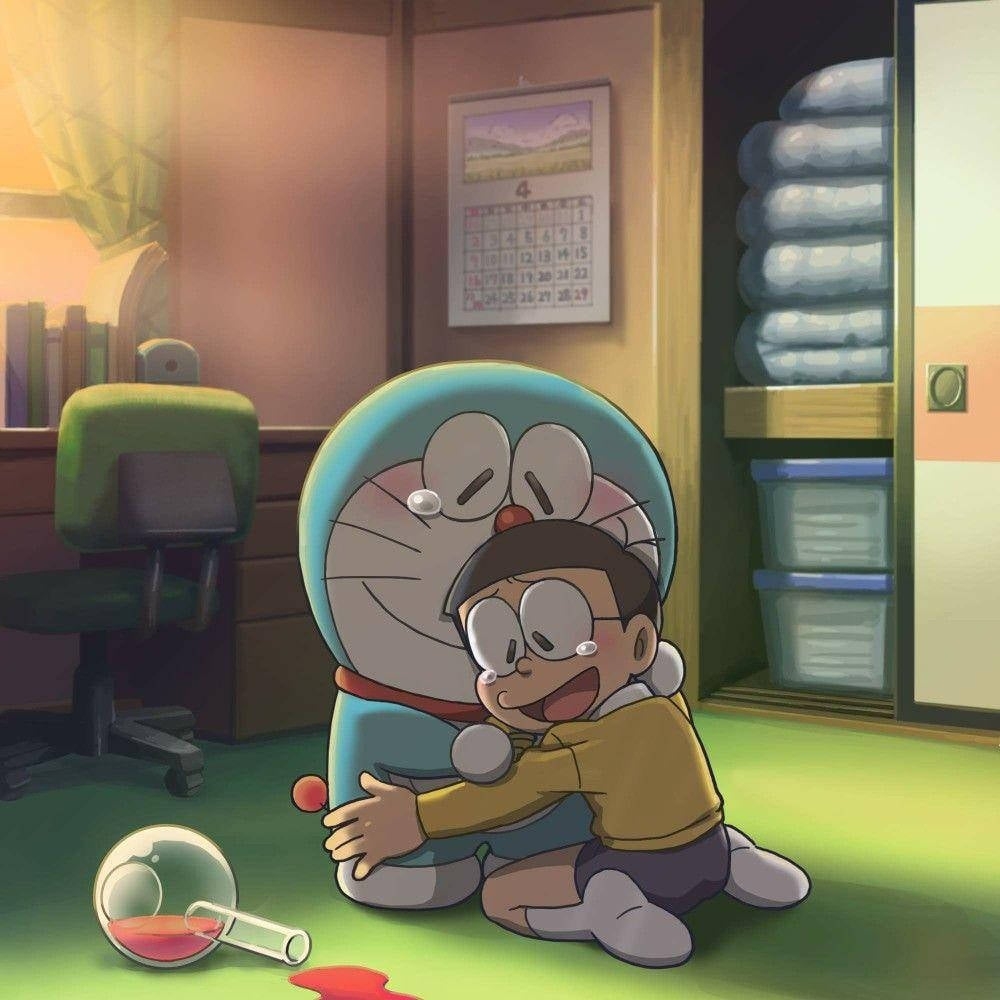 1000x1000 Nobita Wallpaper, Phone