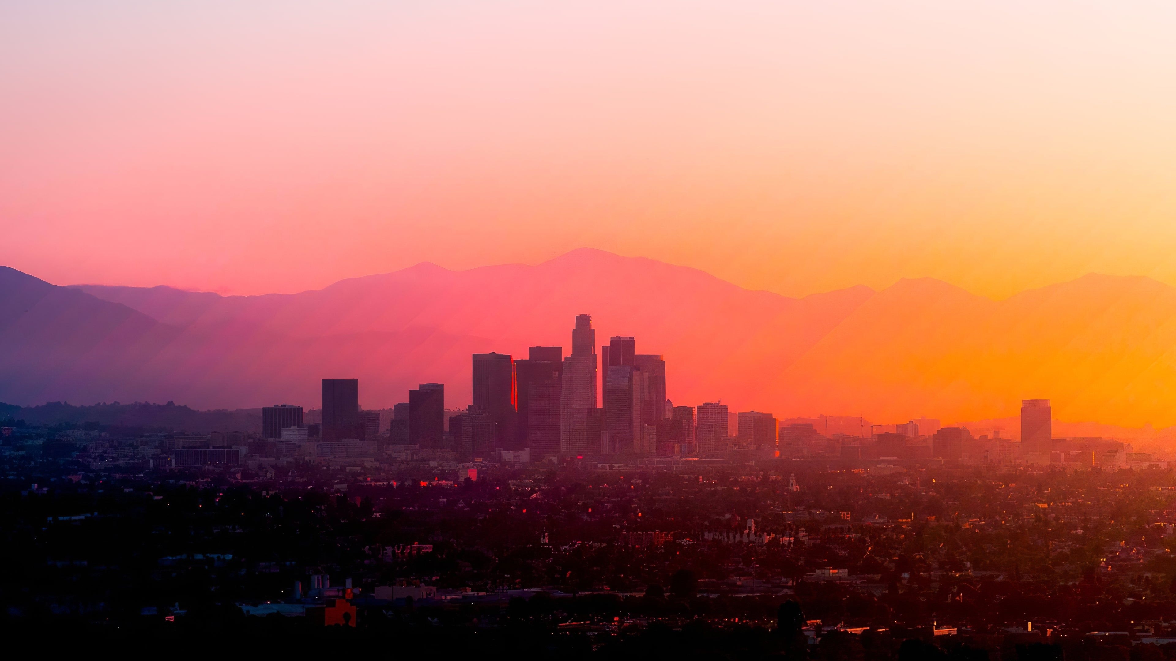 3840x2160 Los Angeles 4K wallpaper, Desktop