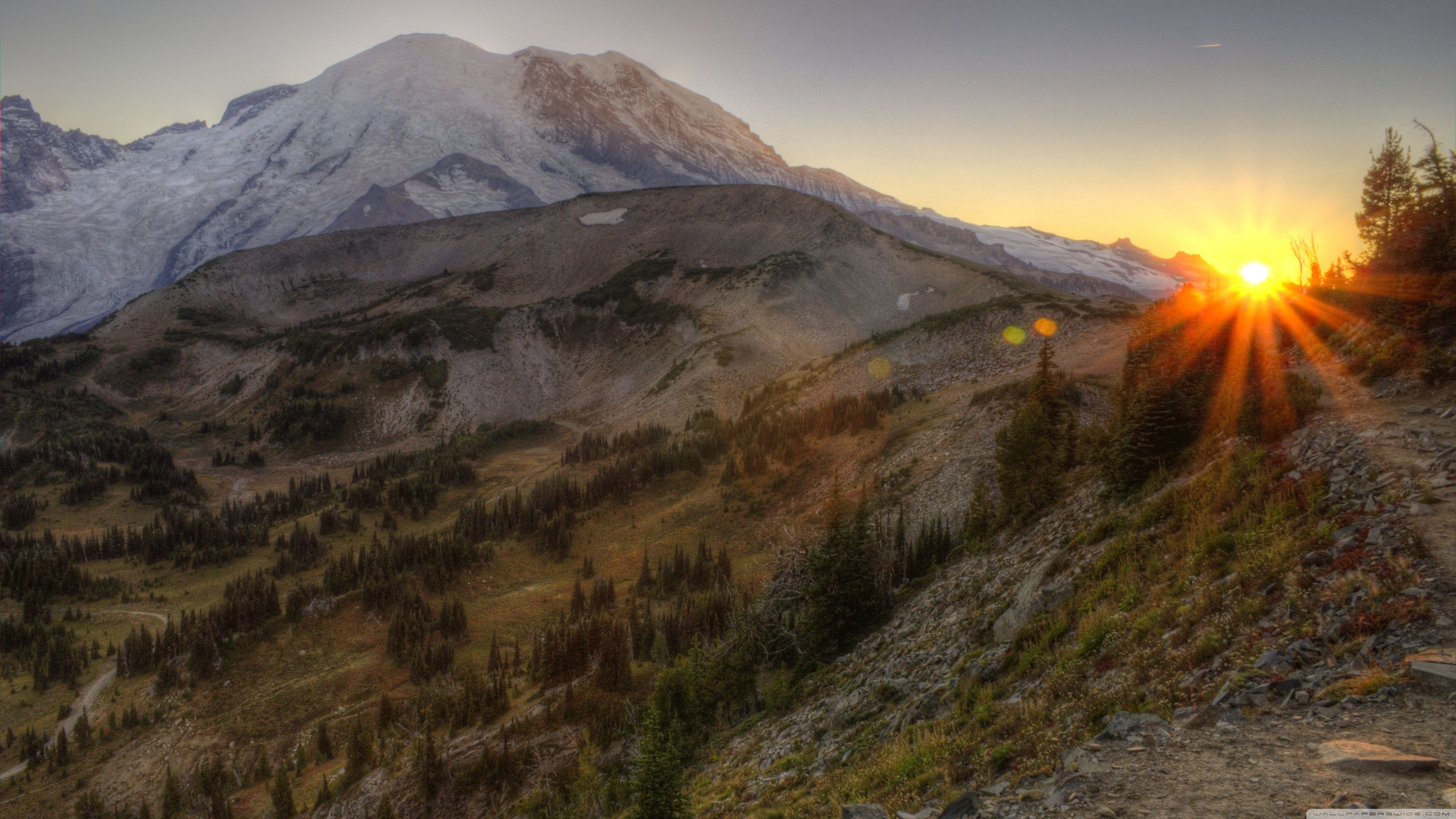 3840x2160 Mount Rainier National Park HDR HD desktop wallpaper, High, Desktop