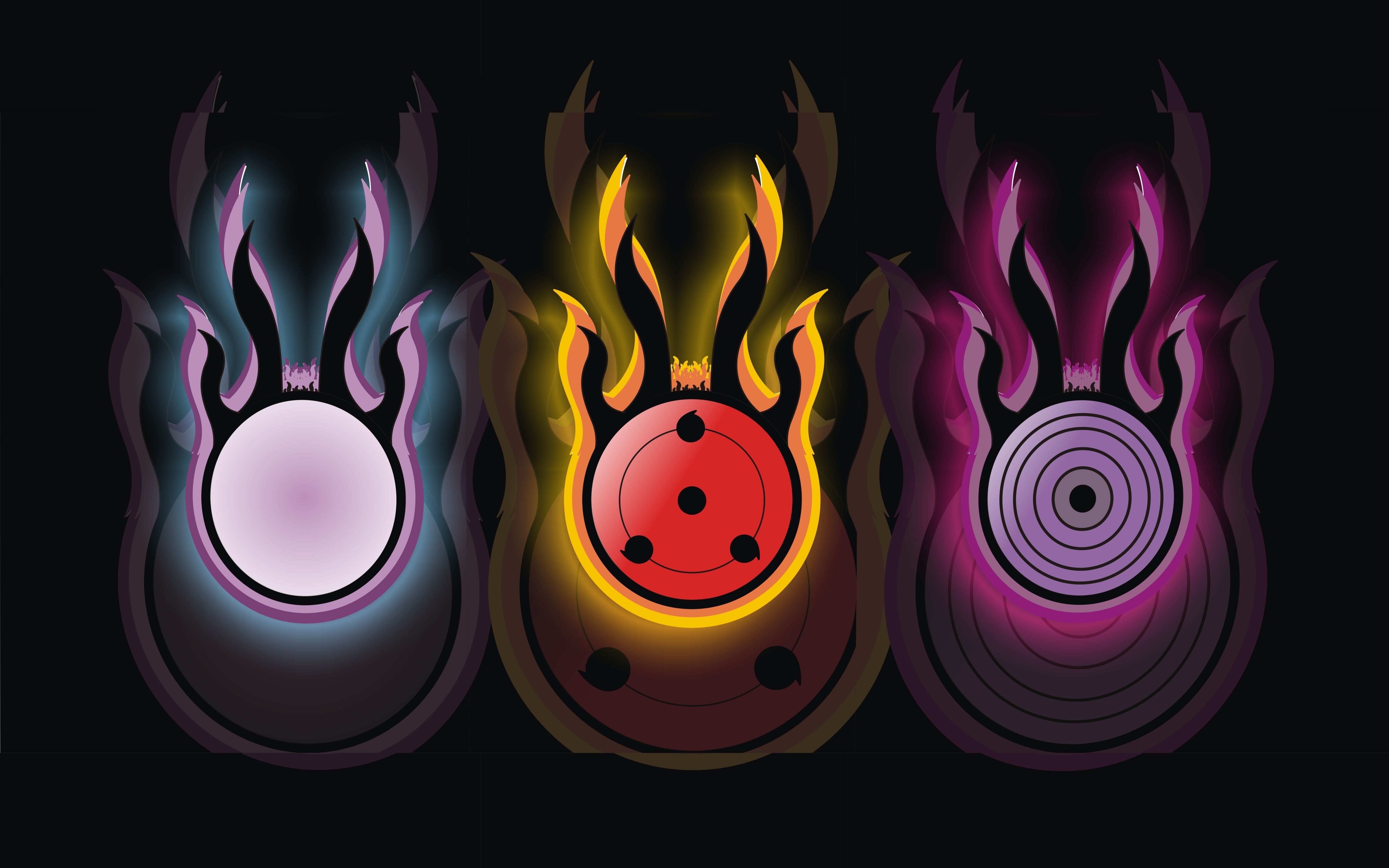 5120x3200 Byakugan Sharingan Rinnegan, Desktop