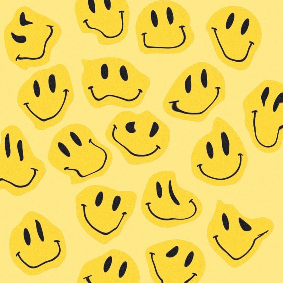 900x900 Download Funny Distorted Smiley Faces Wallpaper, Phone